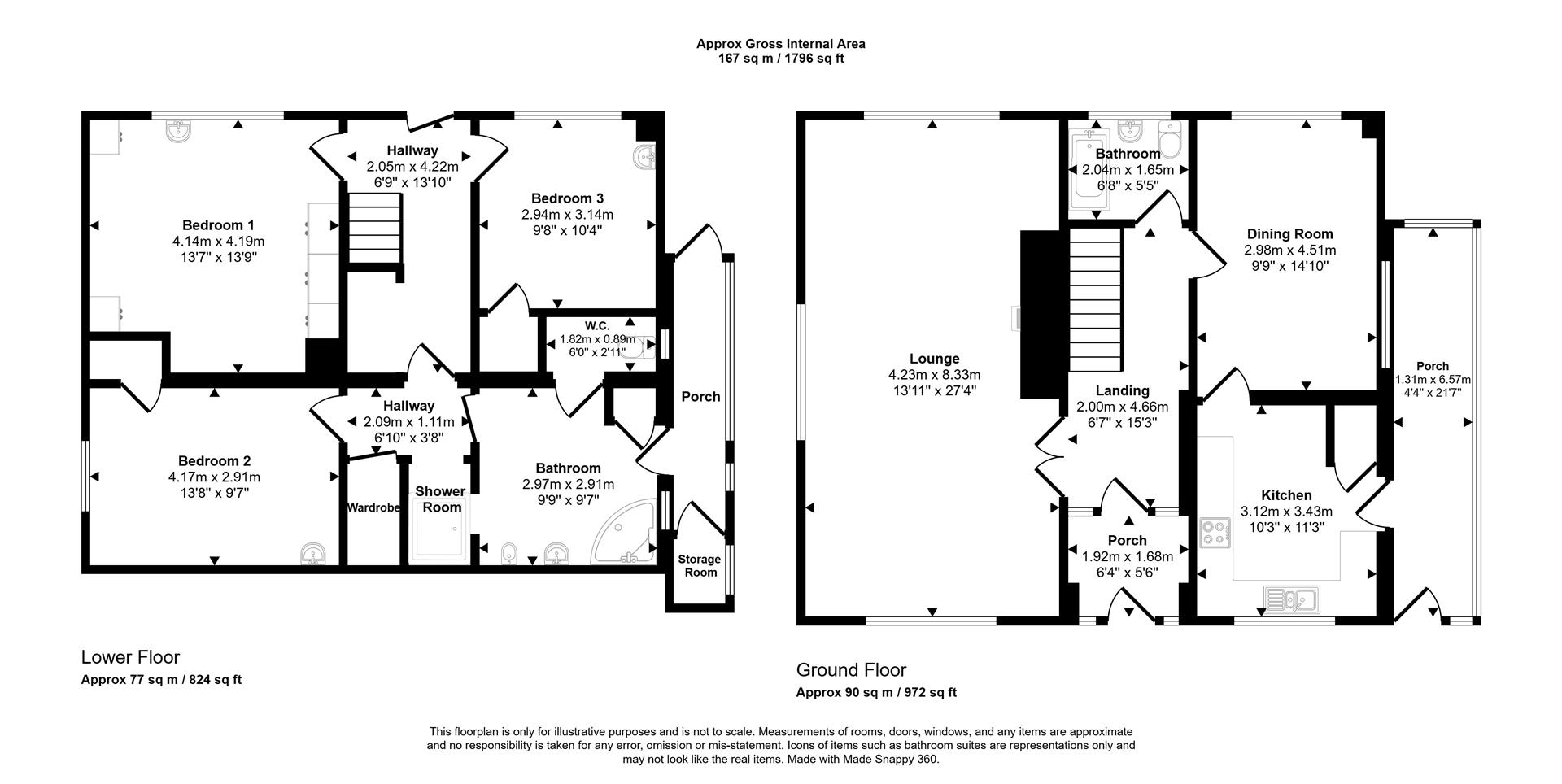 Heddfan, 80, Slade Lane, Haverfordwest floorplan