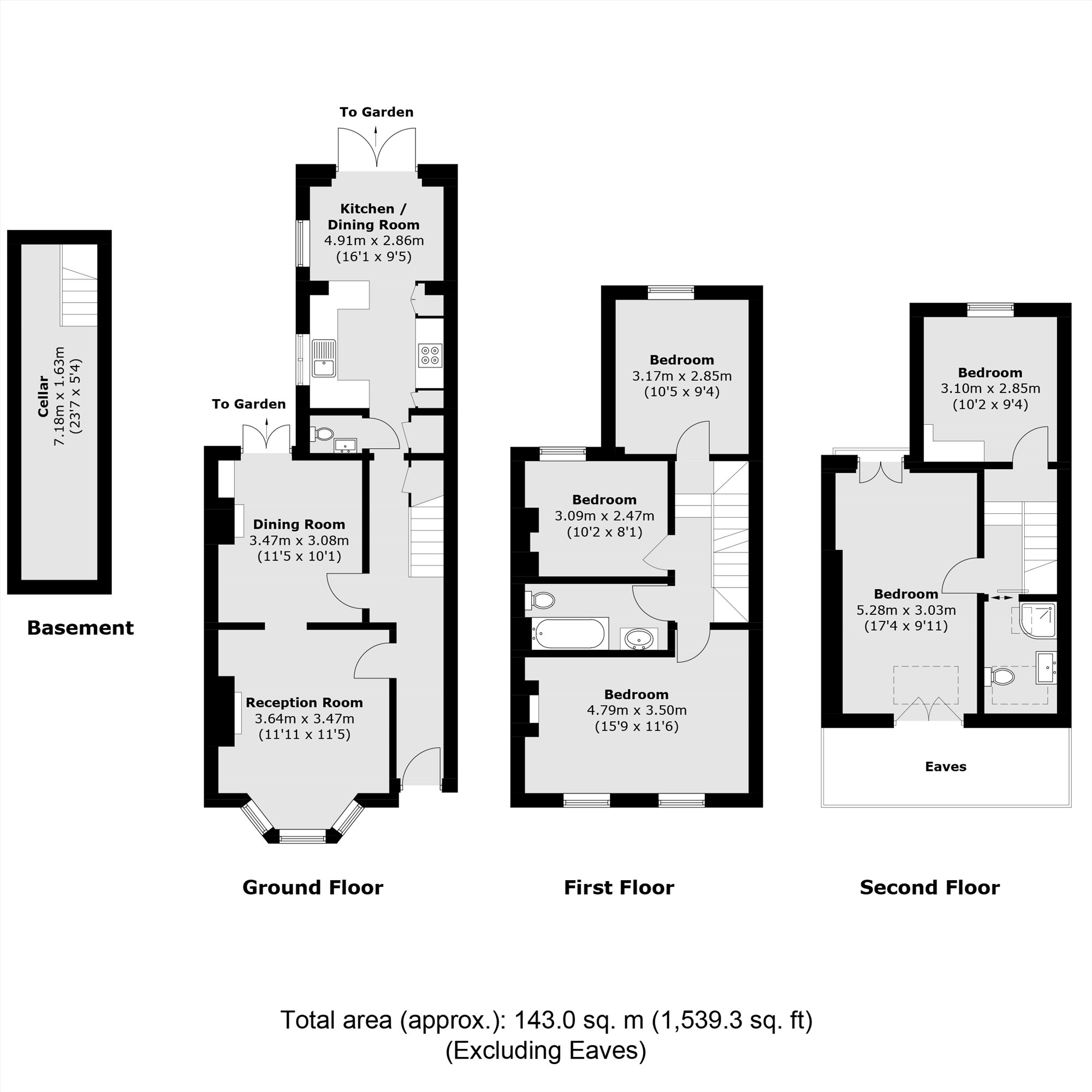 9, Algernon Road, London floorplan