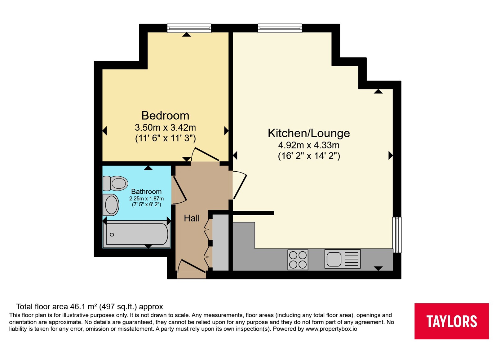 Flat 2, 10, St. Mawgan Street Kingsway, Gloucester floorplan
