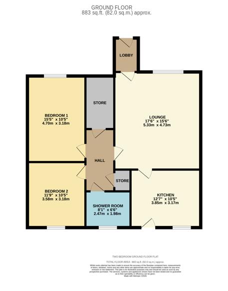 16, Church View, Preston floorplan