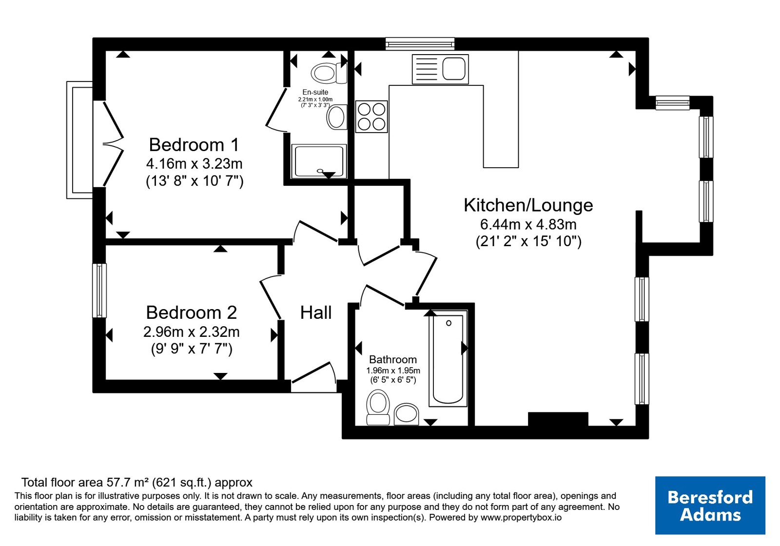 8 Indigo House,, Mostyn Broadway, Conwy floorplan