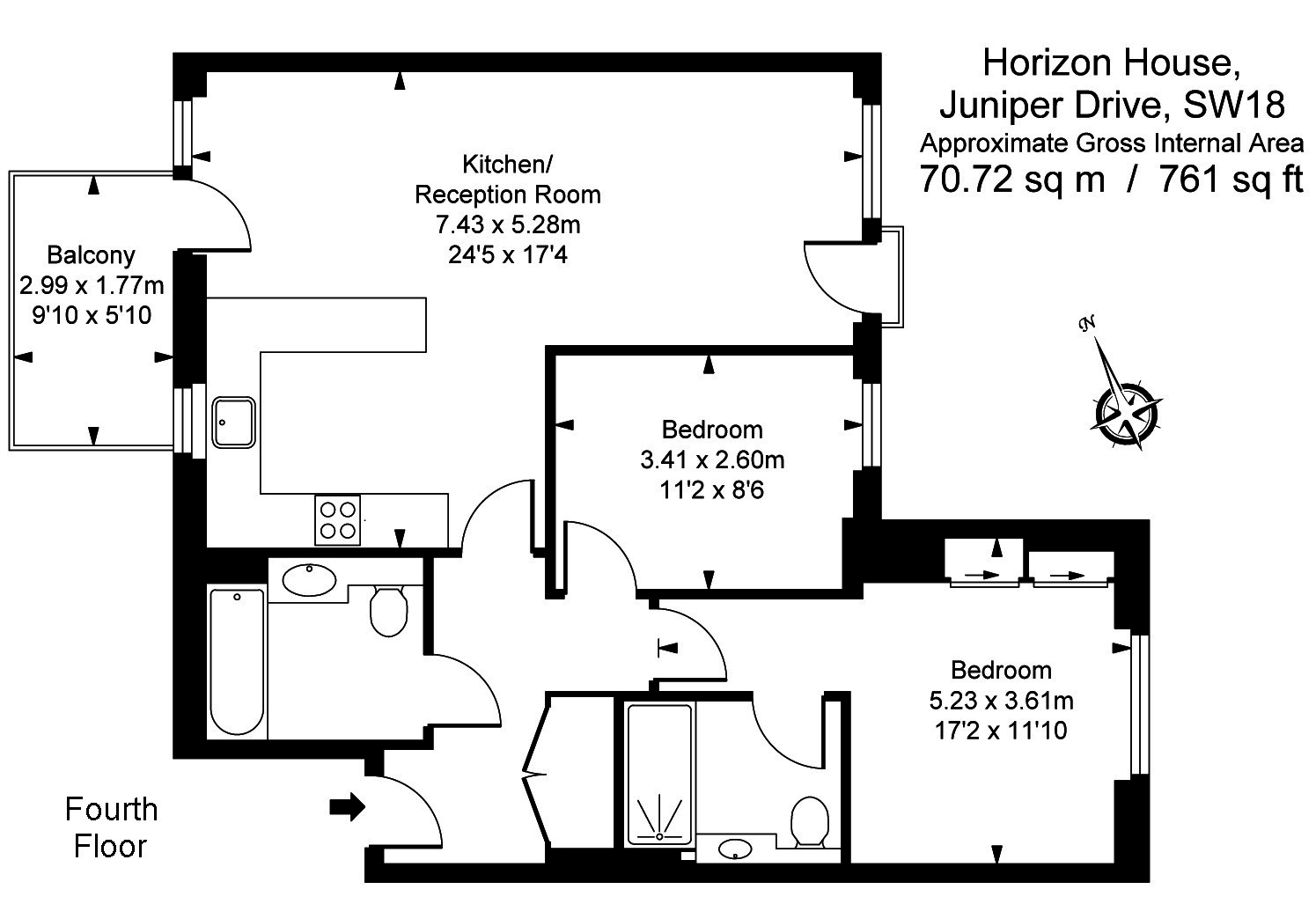 Horizon House, Battersea Reach, Wandsworth floorplan