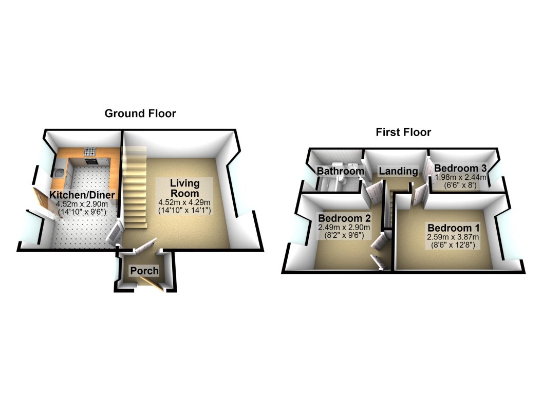 3, Springwood Court, Northampton floorplan