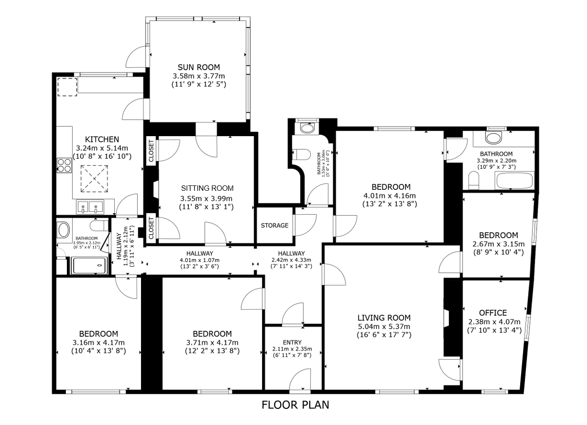 27, Albert Place, Stirling floorplan