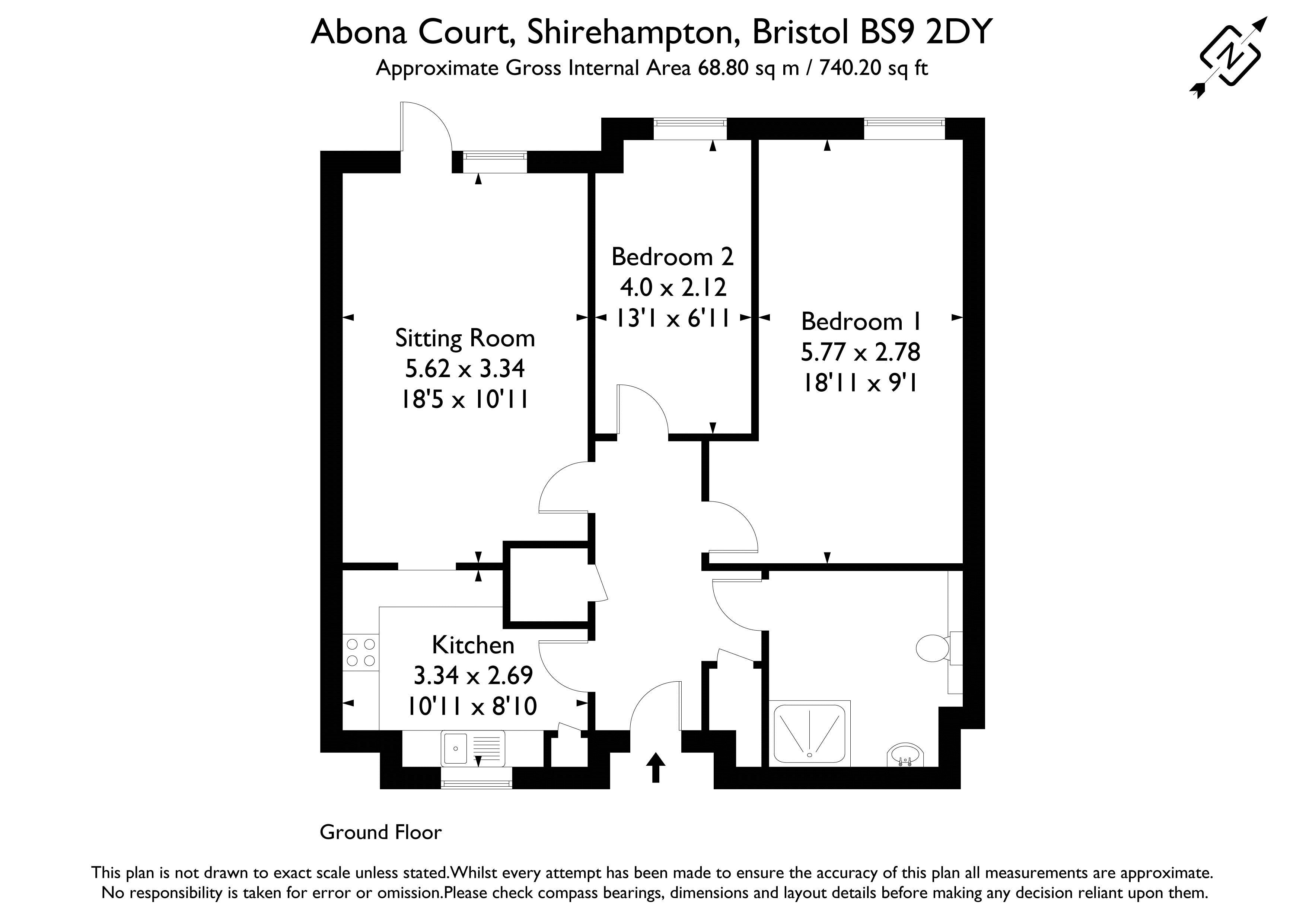 Flat 7, Abona Court, Shirehampton Road, Bristol floorplan
