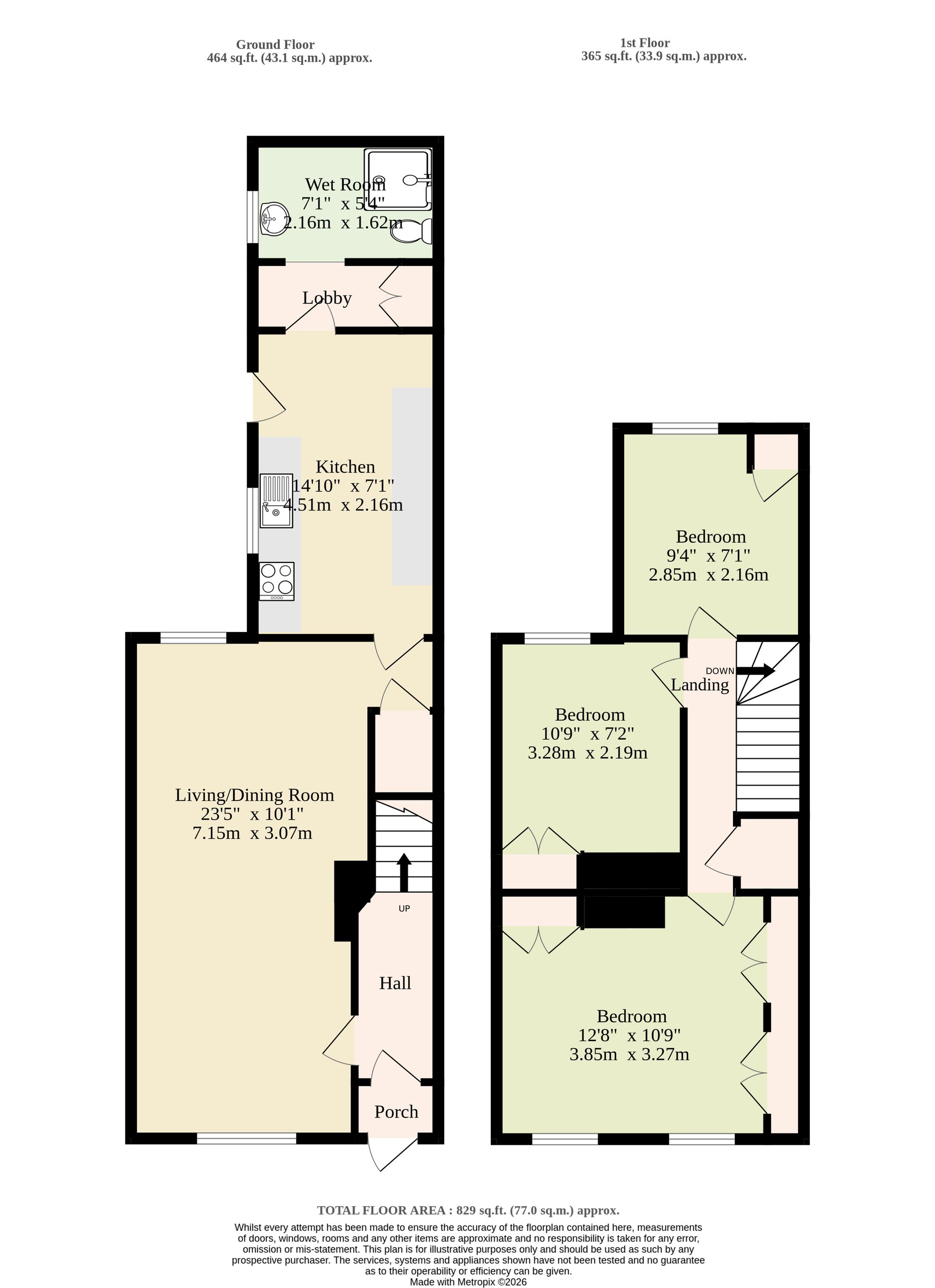 13 Colomb Road, Great Yarmouth floorplan