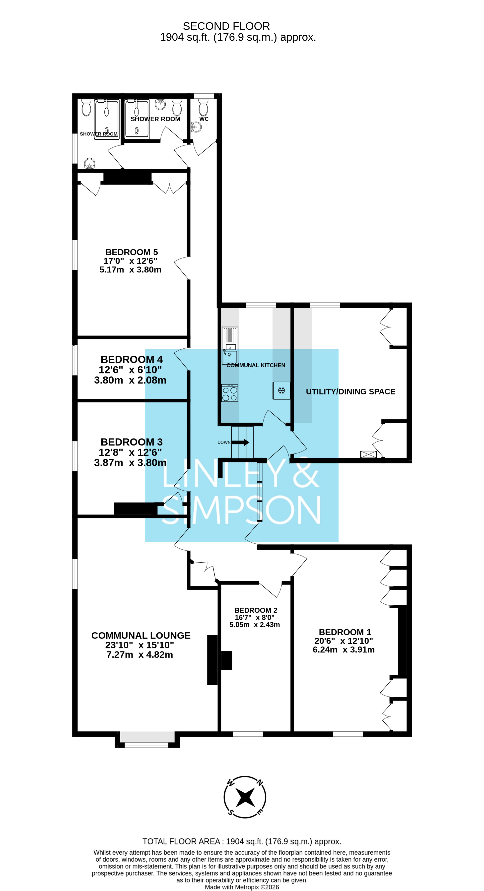 Room 3, 2nd Floor Flat, 150, The Mount, York floorplan