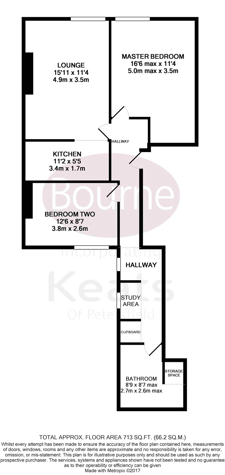 Flat 1, 8, Chapel Street, Petersfield floorplan