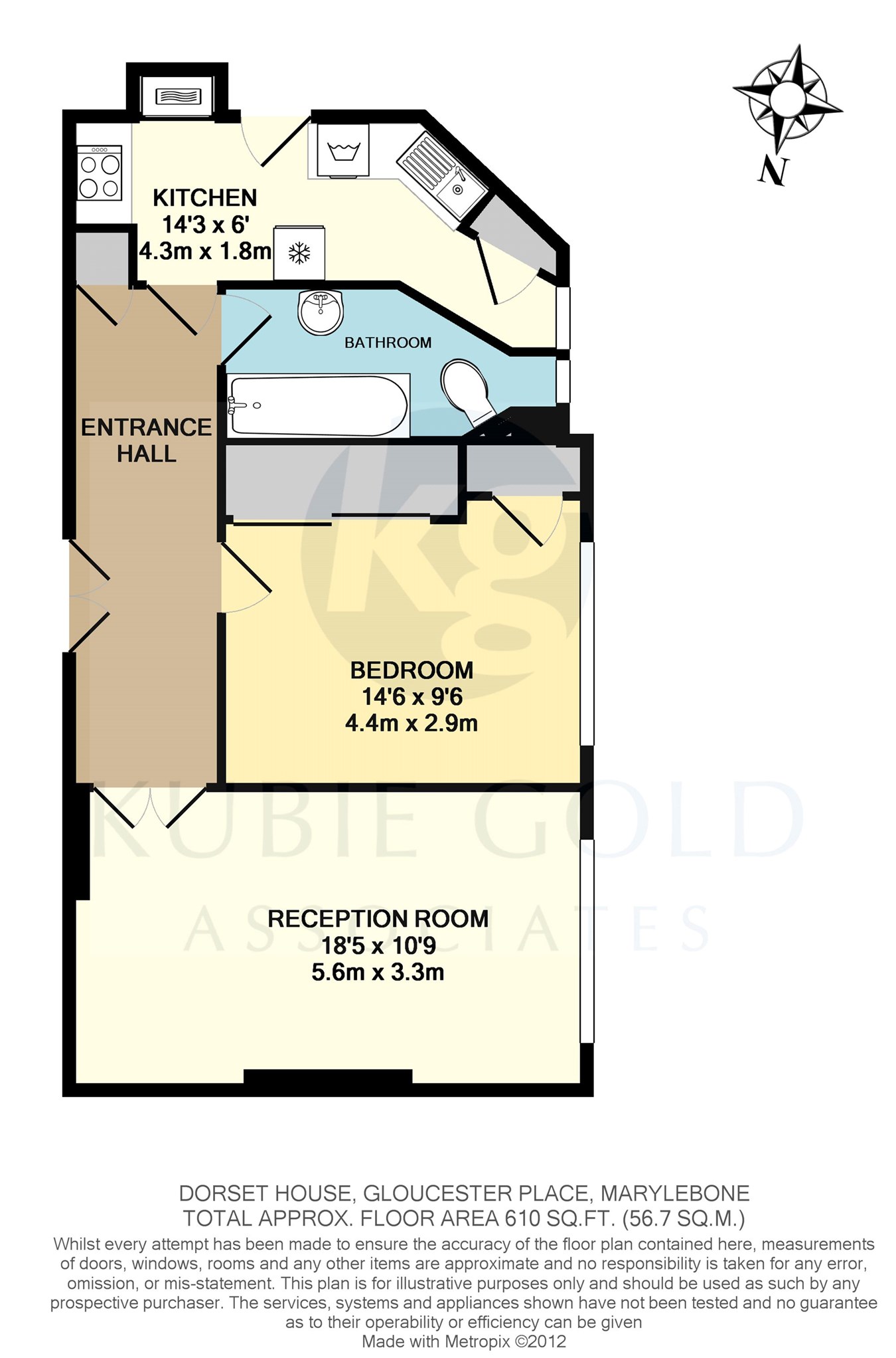 1 Bedrooms Flat to rent in Dorset House, Gloucester Place, Marylebone, London NW1