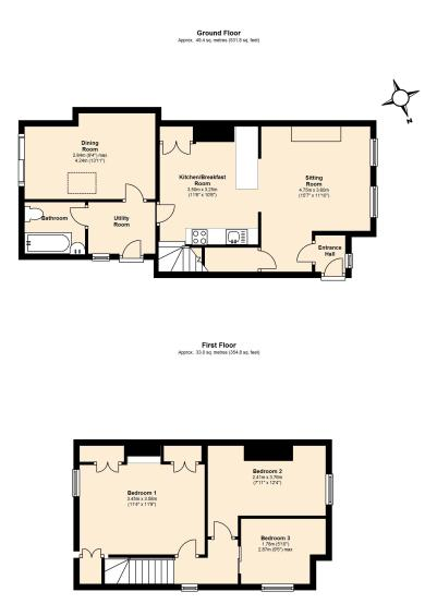 3 Bedrooms Semi-detached house to rent in North End, East Grinstead RH19