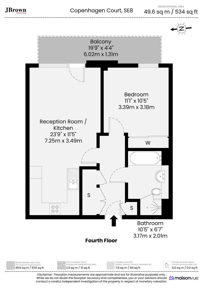 Copenhagen Court, Evelyn floorplan