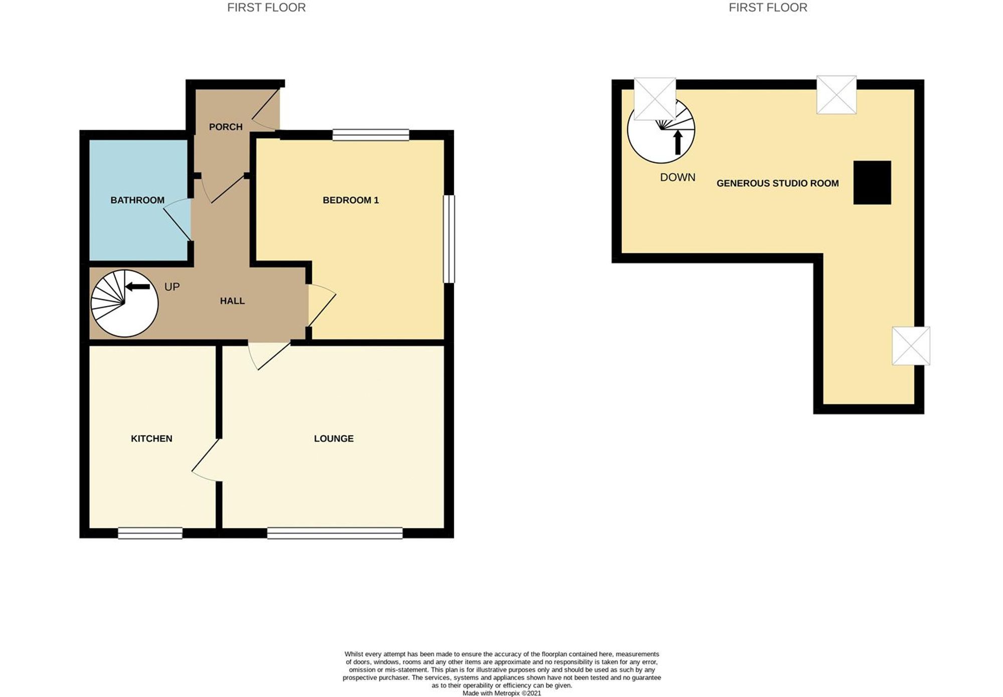 Flat B, 21 Royal Avenue, Scarborough floorplan