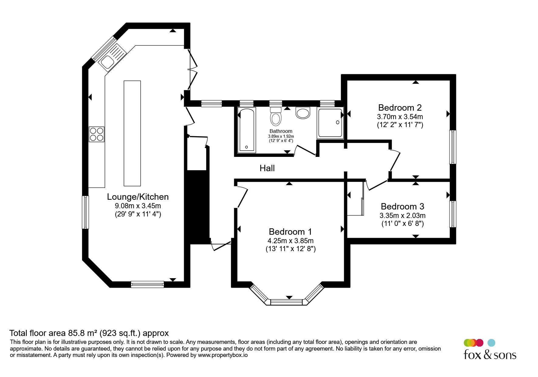 190a., Columbia Road, Bournemouth floorplan