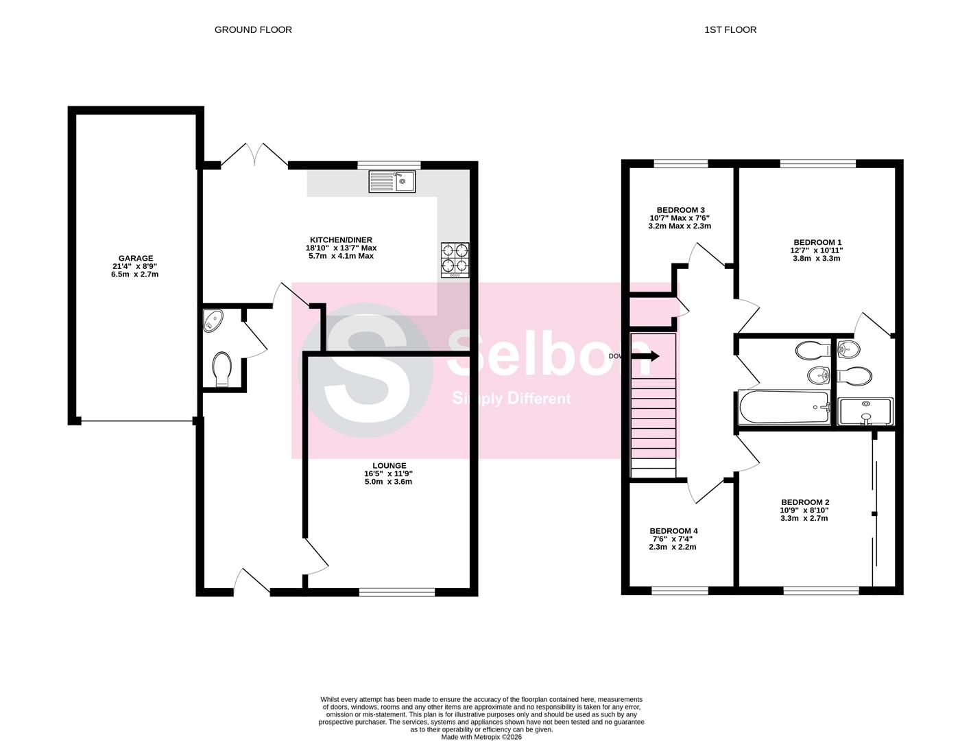 4, Nugent Close, Fleet floorplan