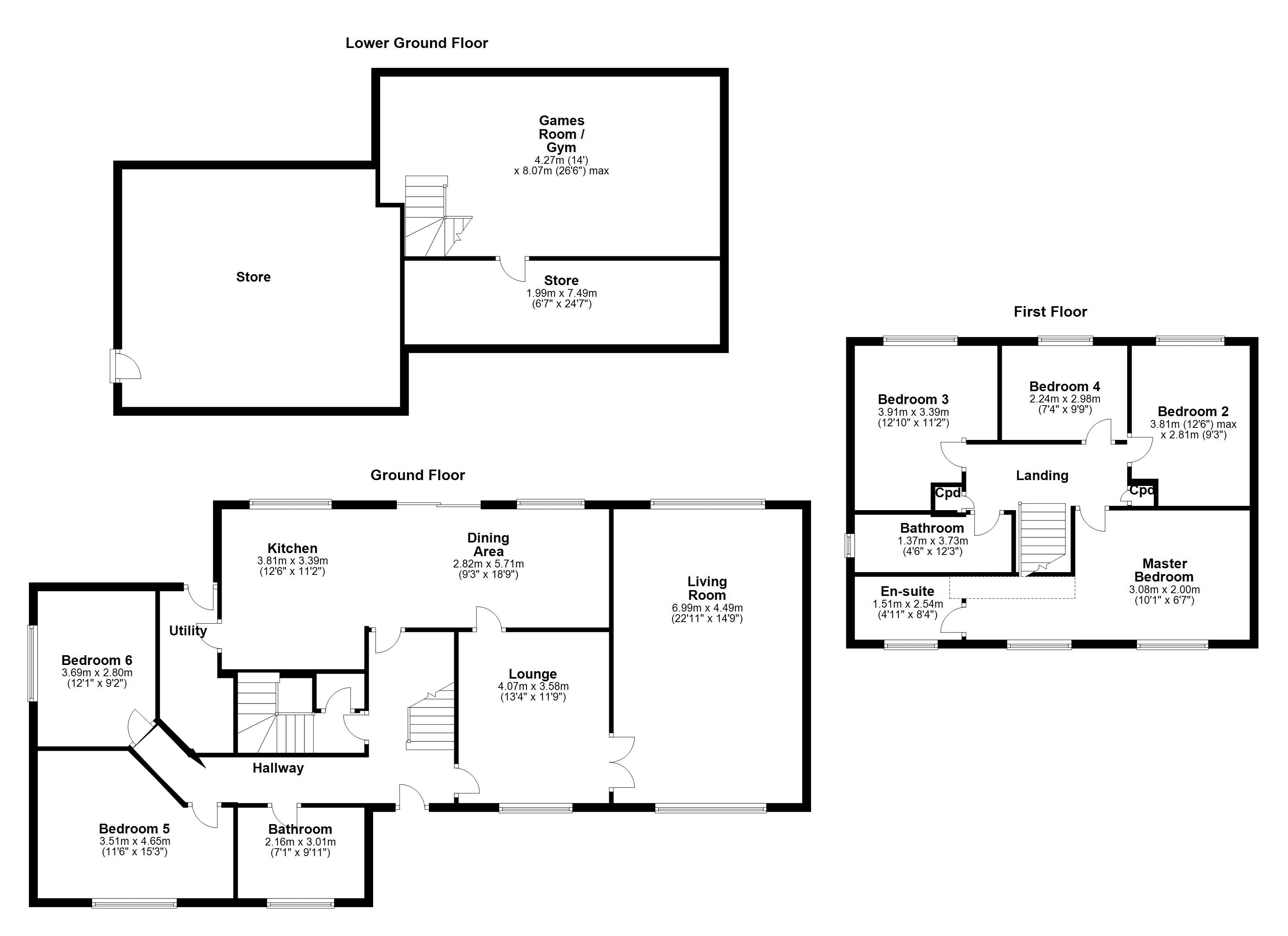 6 Bedrooms Detached house for sale in Caudle Hill, Fairburn, Knottingley WF11