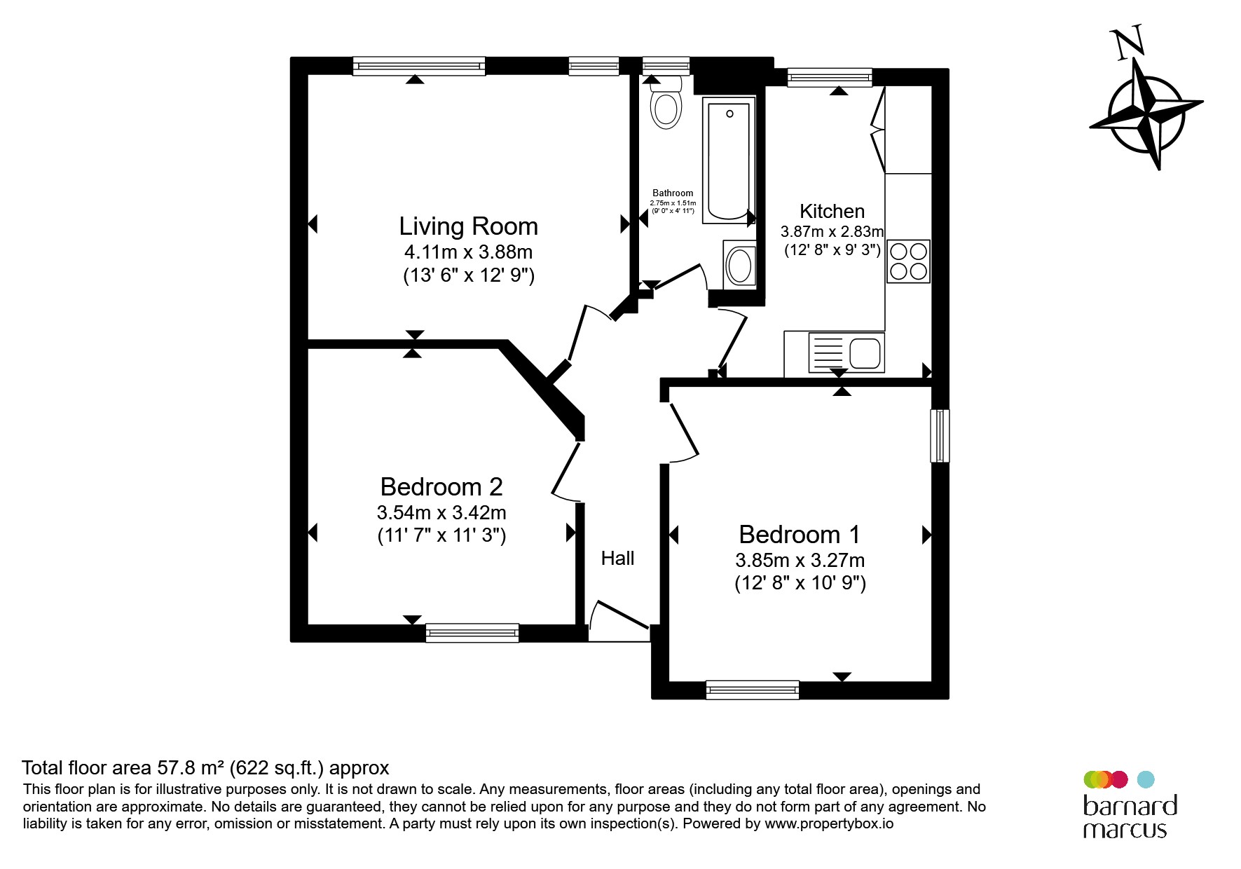 113, Sandringham Flats, Charing Cross Road, London floorplan
