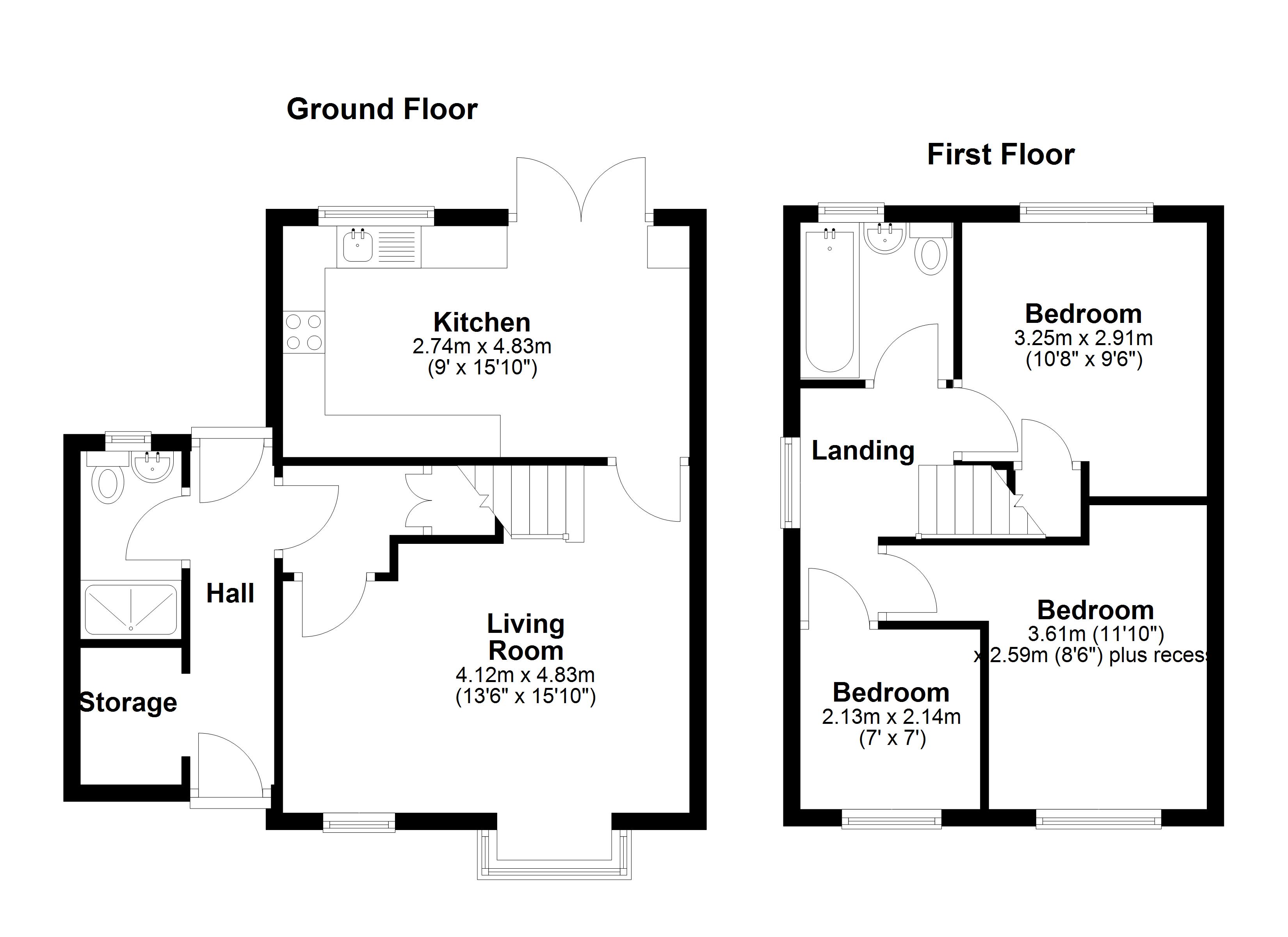 36 Meadway, Woolavington, Bridgwater floorplan