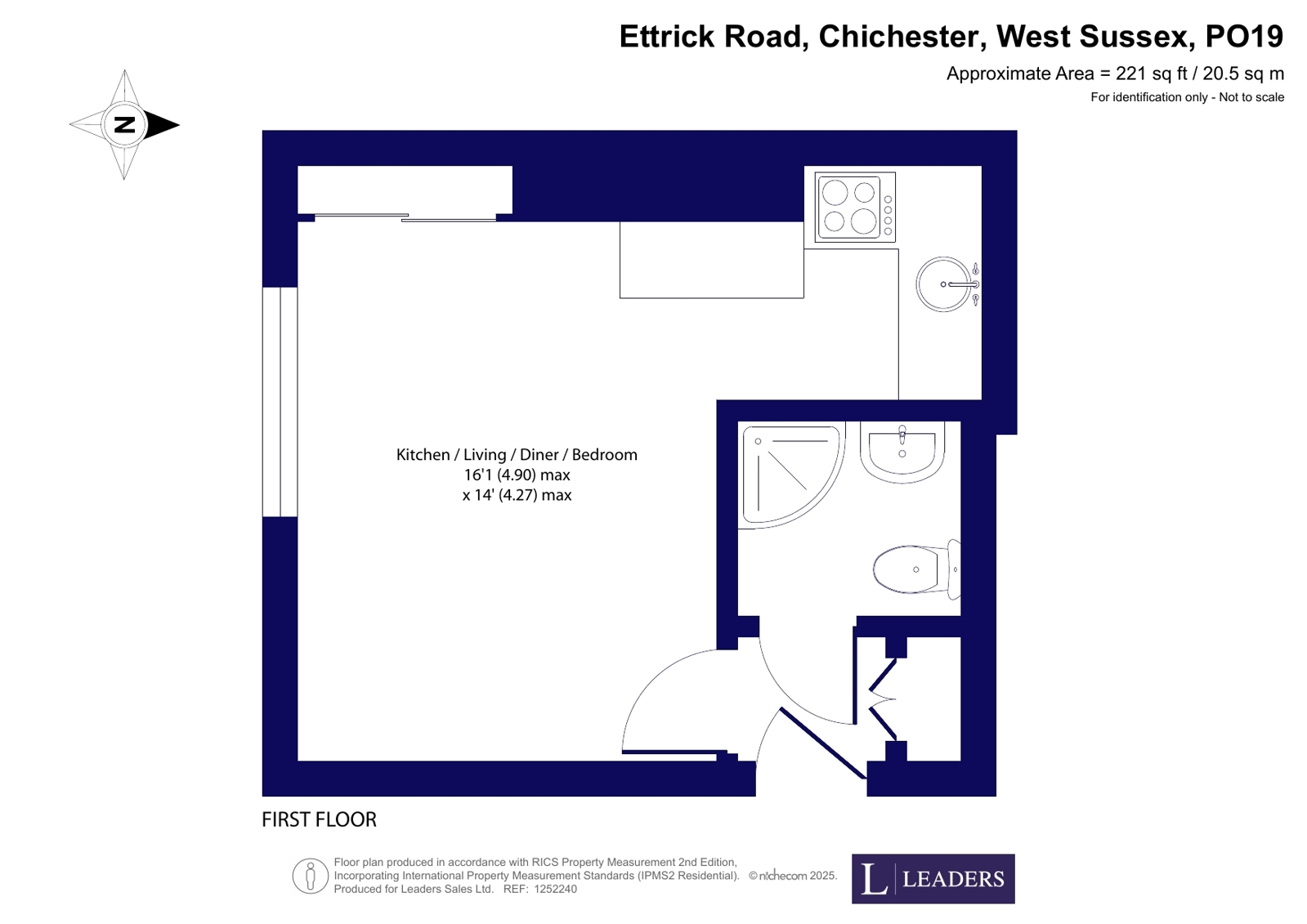 Flat 4, Xavier House, 5, Ettrick Road, West Sussex floorplan