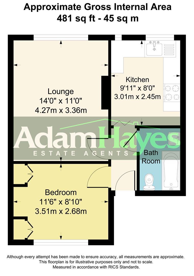 43, Abercorn Road, London floorplan
