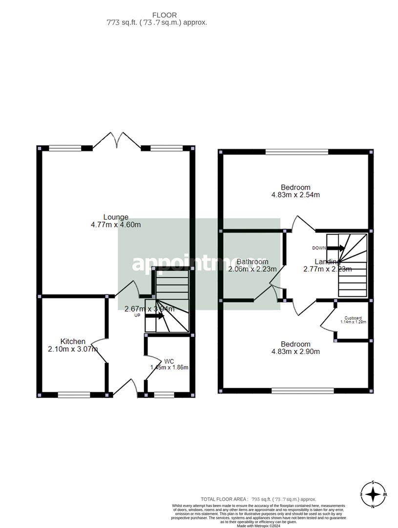 8, Edmund Close, Rochford floorplan