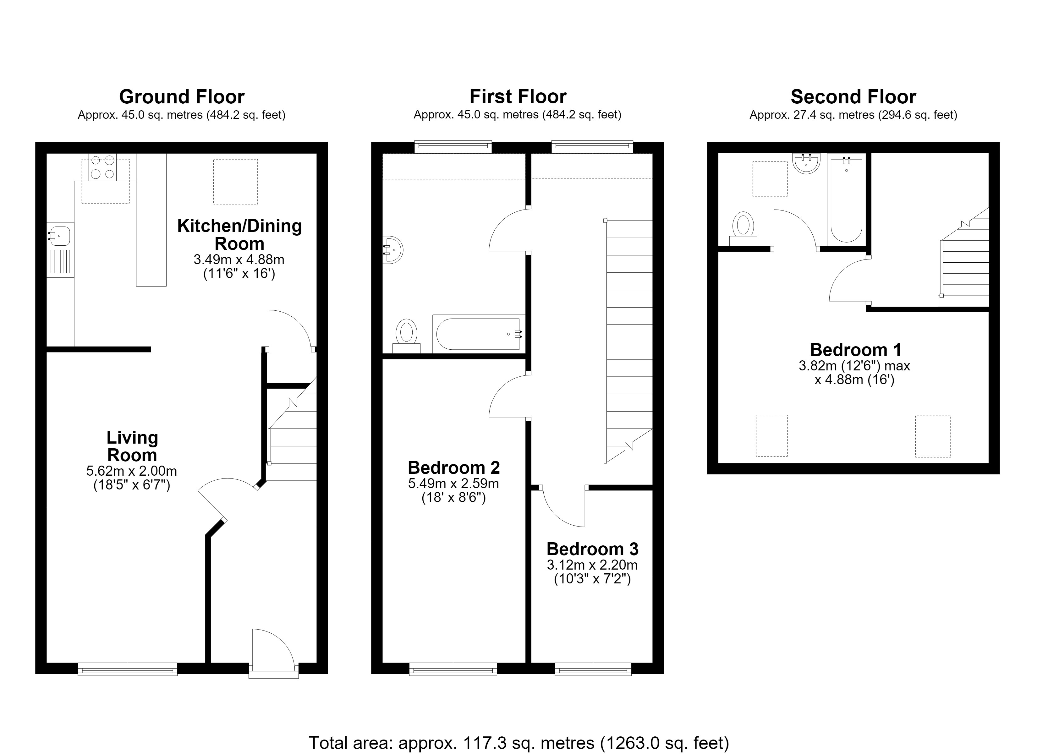 2, Hampton Mews, Westbury floorplan
