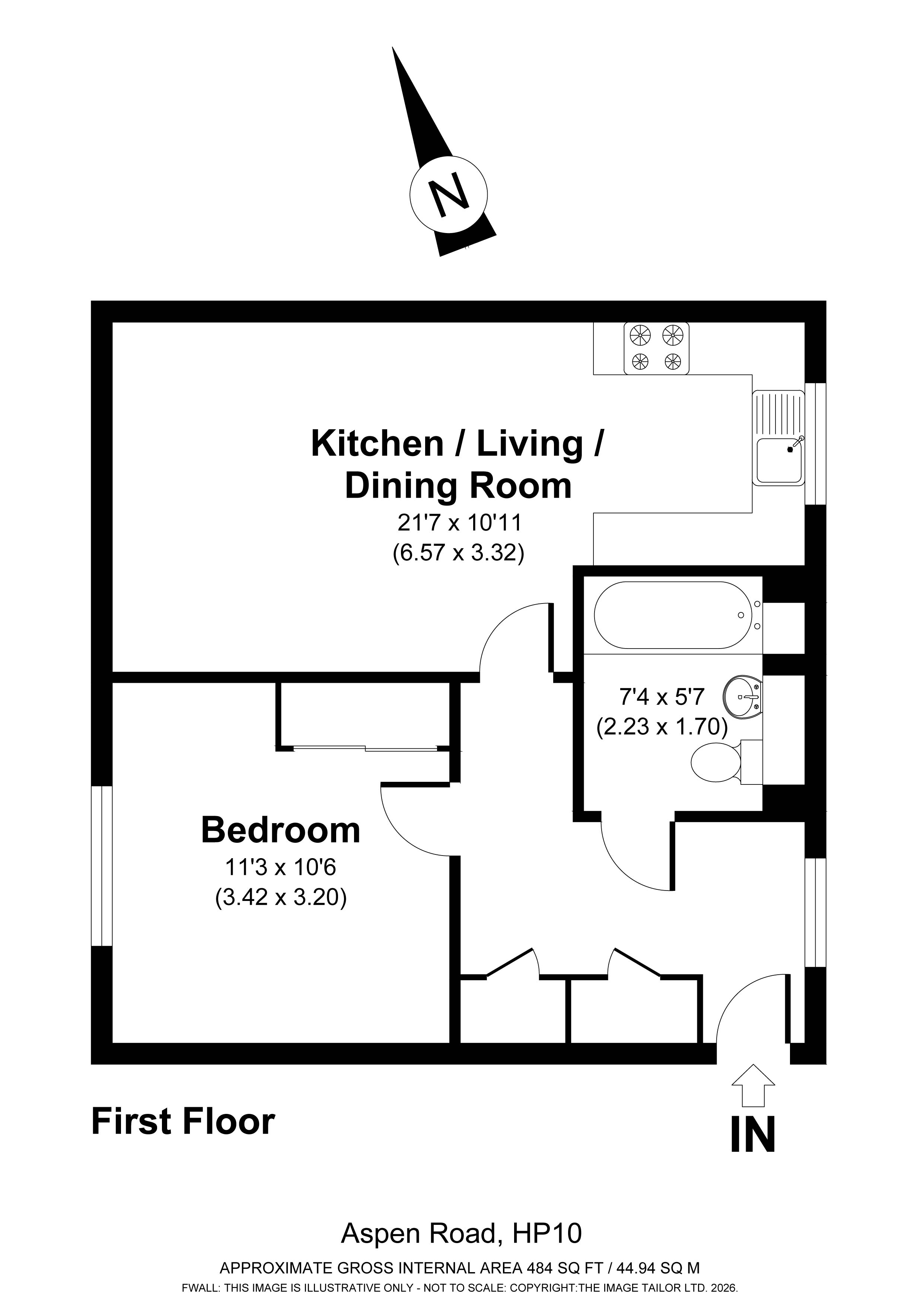 128, Aspen Road, High Wycombe floorplan