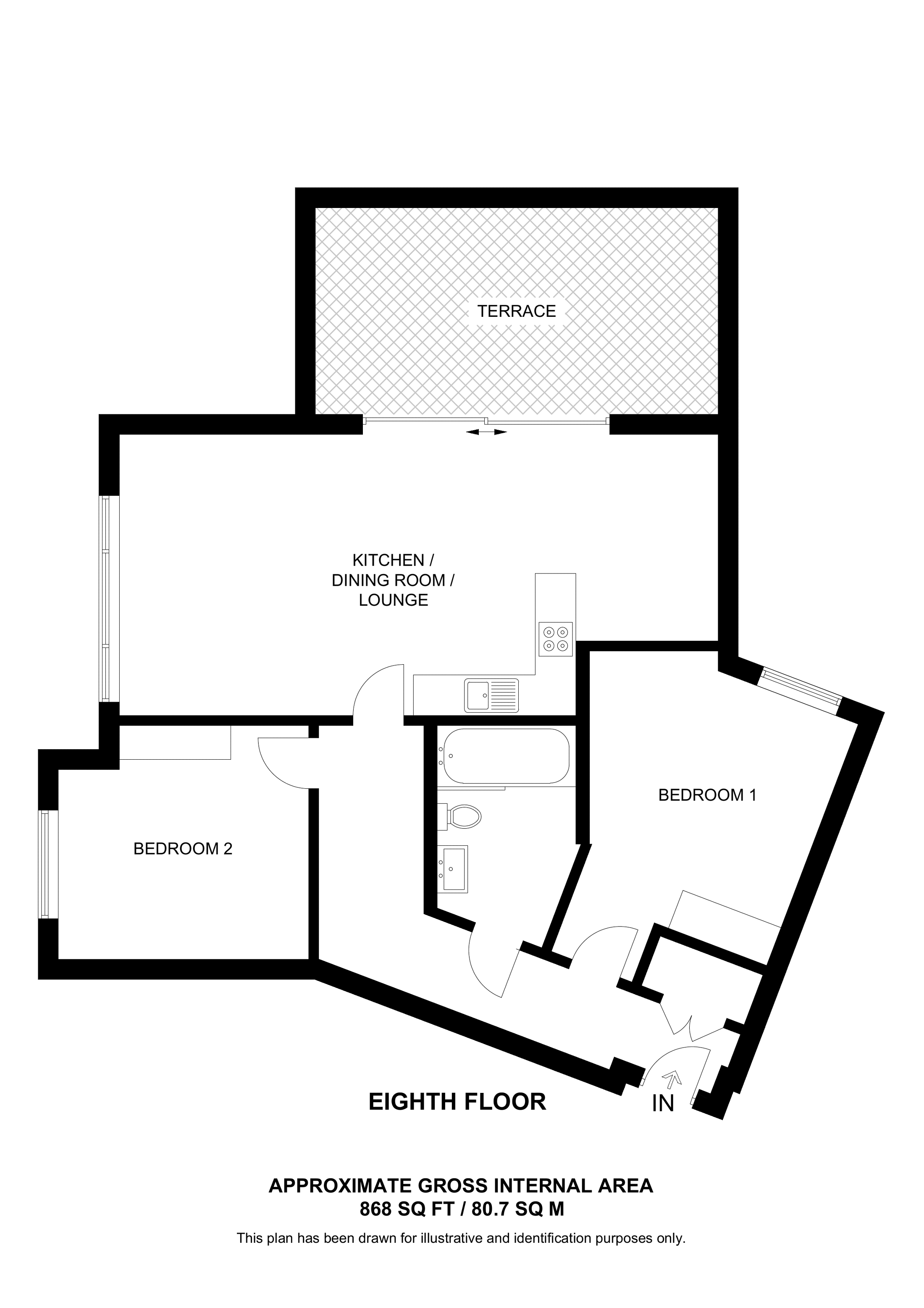 Admiral Court, Croydon CR0, 2 bedroom flat for sale 58005631