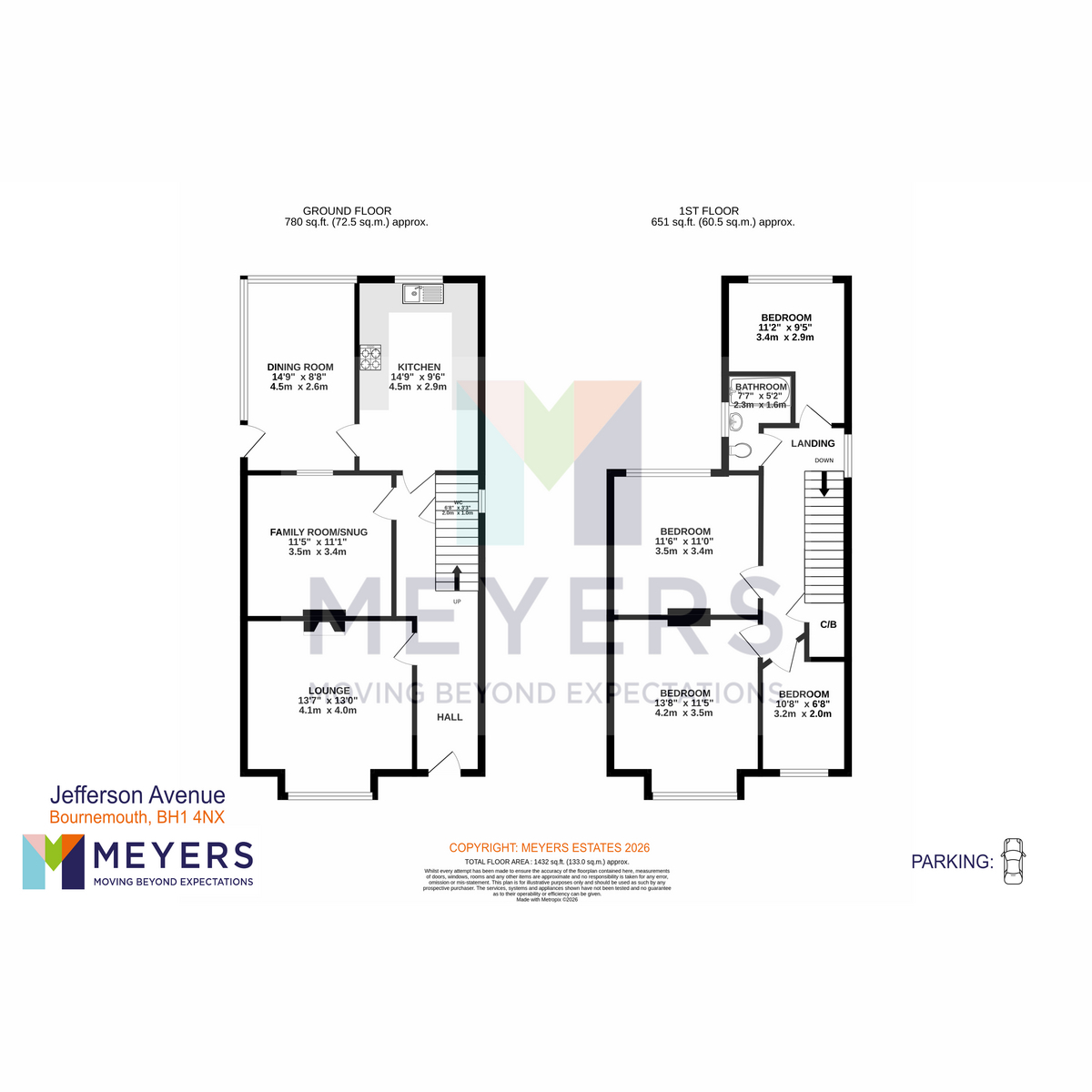 9, Jefferson Avenue, Bournemouth floorplan