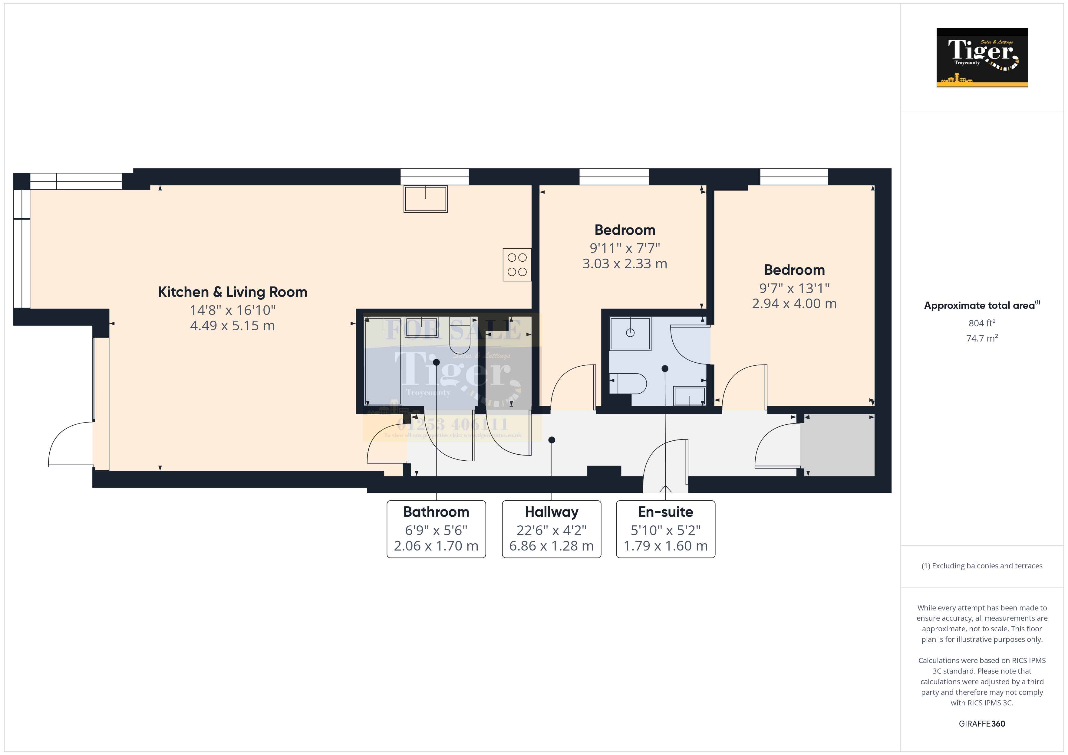30 Admiral Heights, 164, Queens Promenade, Blackpool floorplan