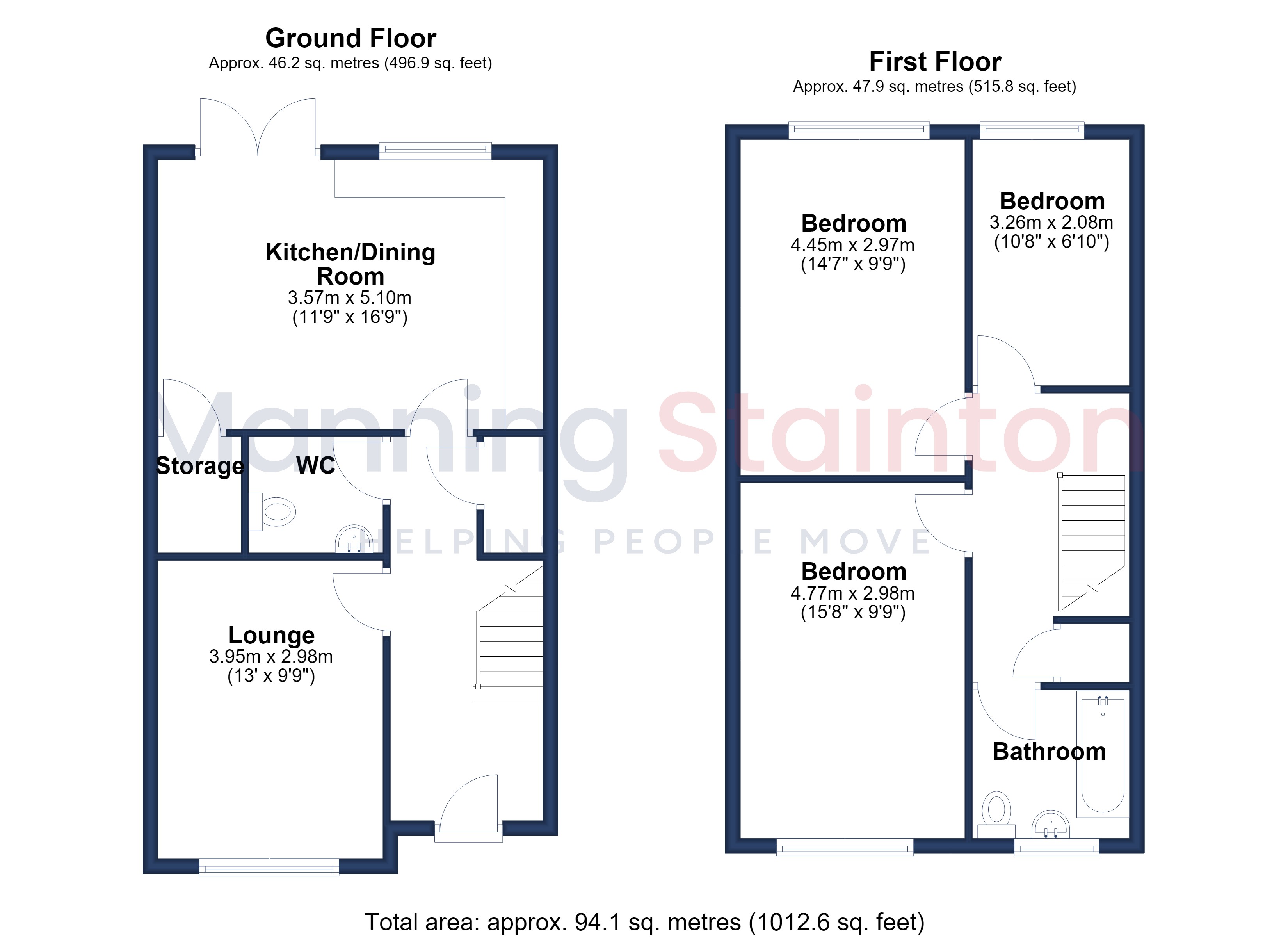 12B,, Wesley Close, West Yorkshire floorplan