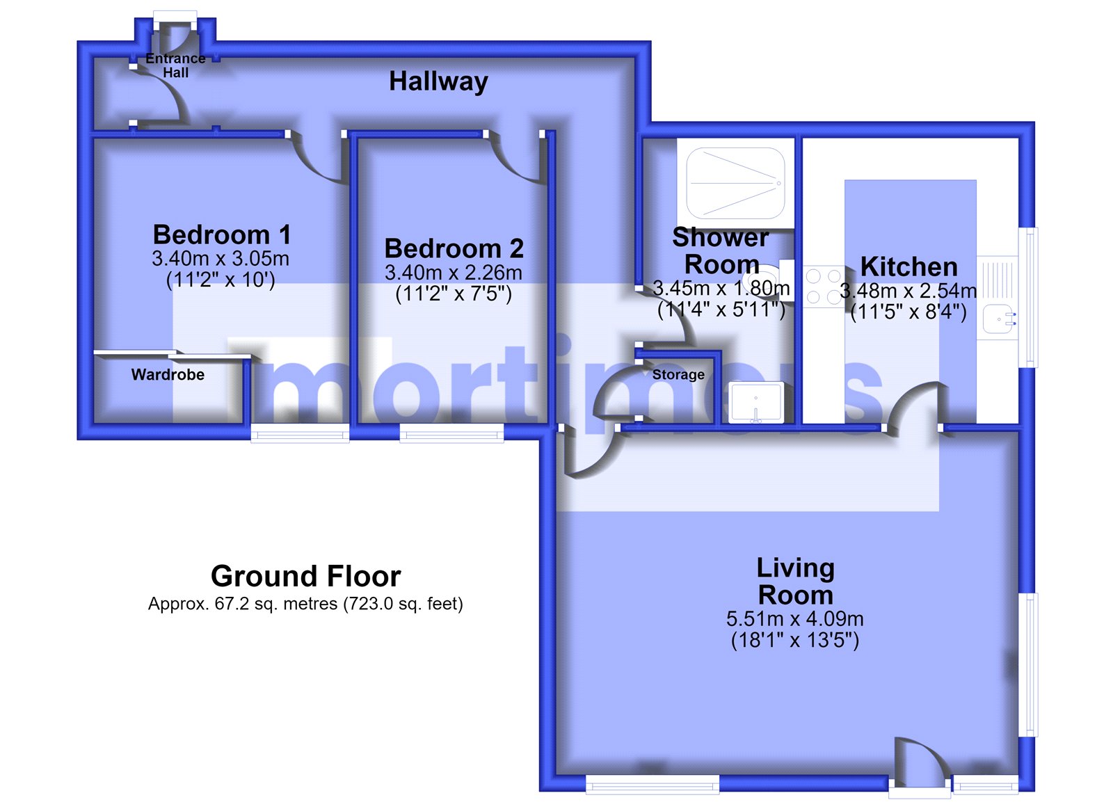 Flat 6 Green Park Court,, Whiteacre Lane, Lancashire floorplan