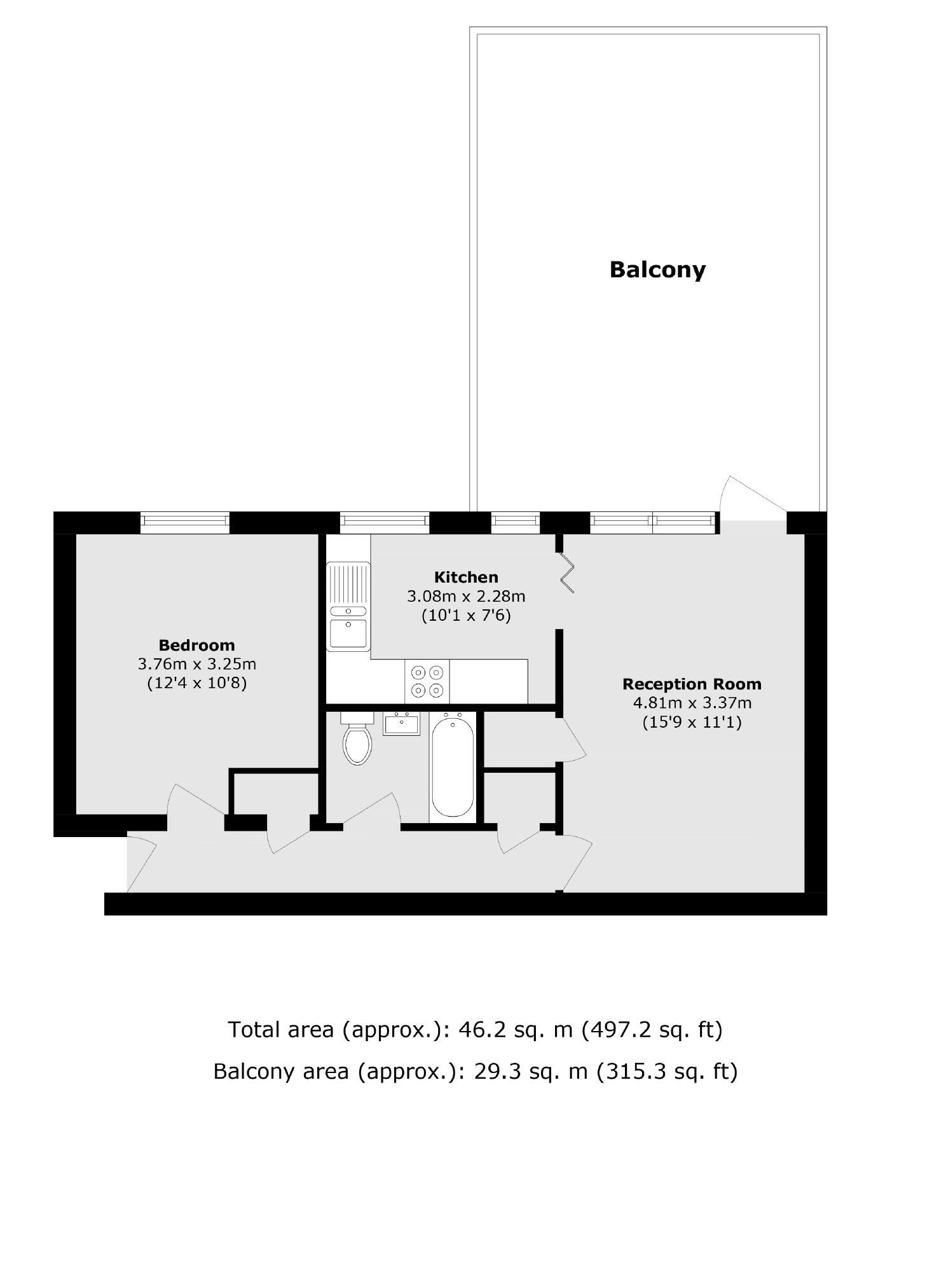 18, Firs Close, London floorplan