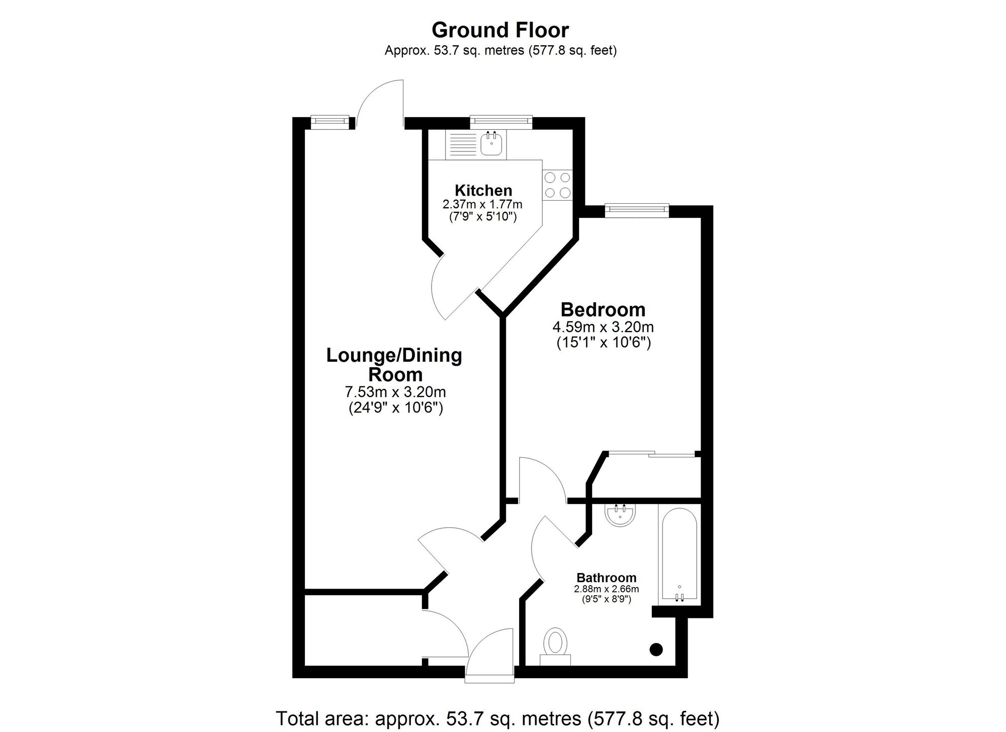 6 Goodes Court, Royston floorplan