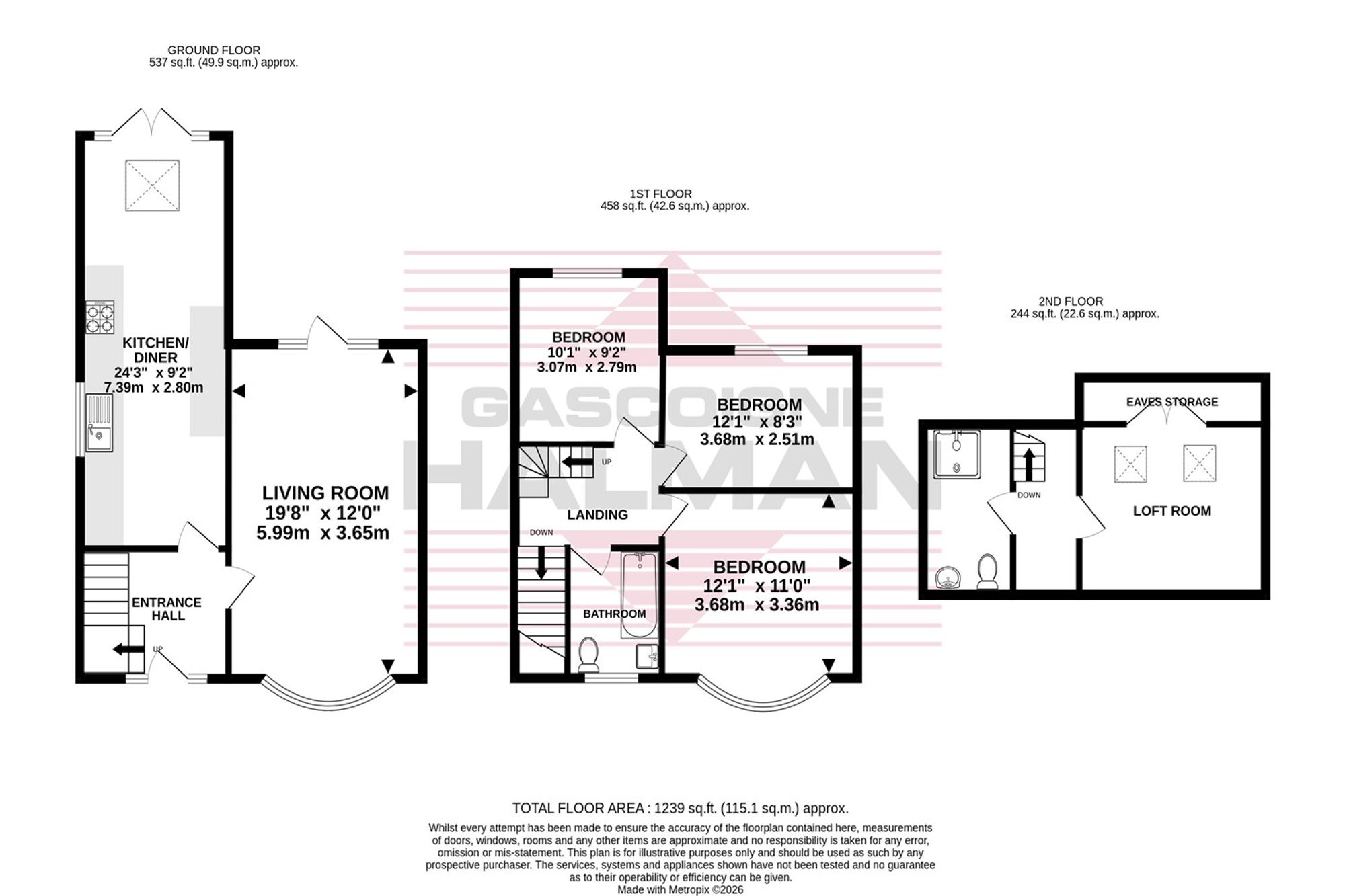 17 Park Road, Cheadle floorplan