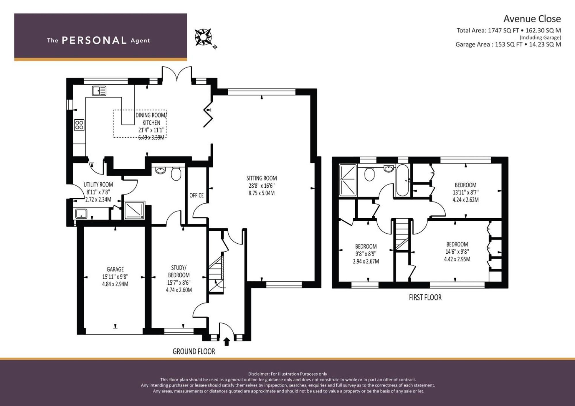 9 Avenue Close, Tadworth floorplan