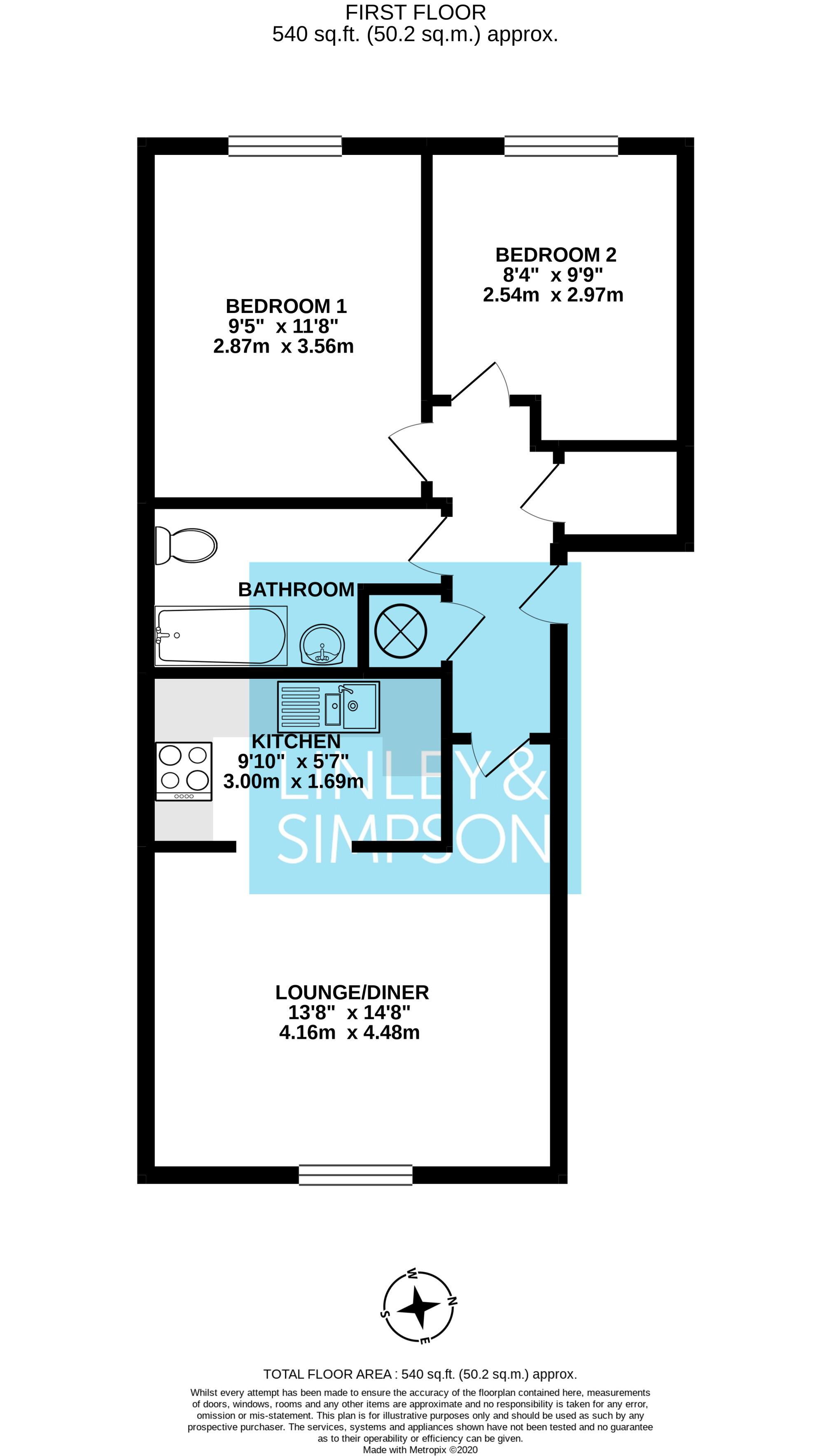 Apartment, 4, Berkeley House, Lawrence Street floorplan