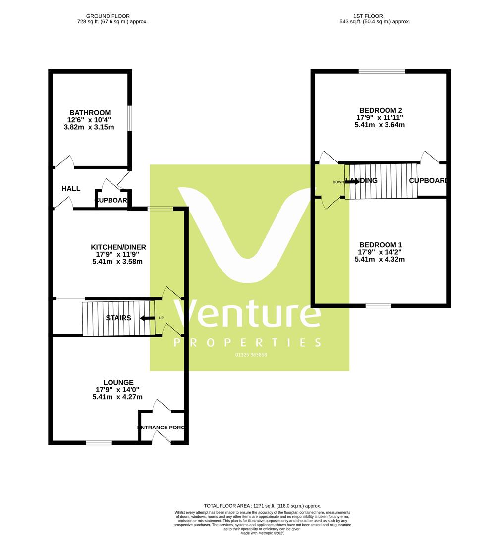 72, Craig Street, Darlington floorplan