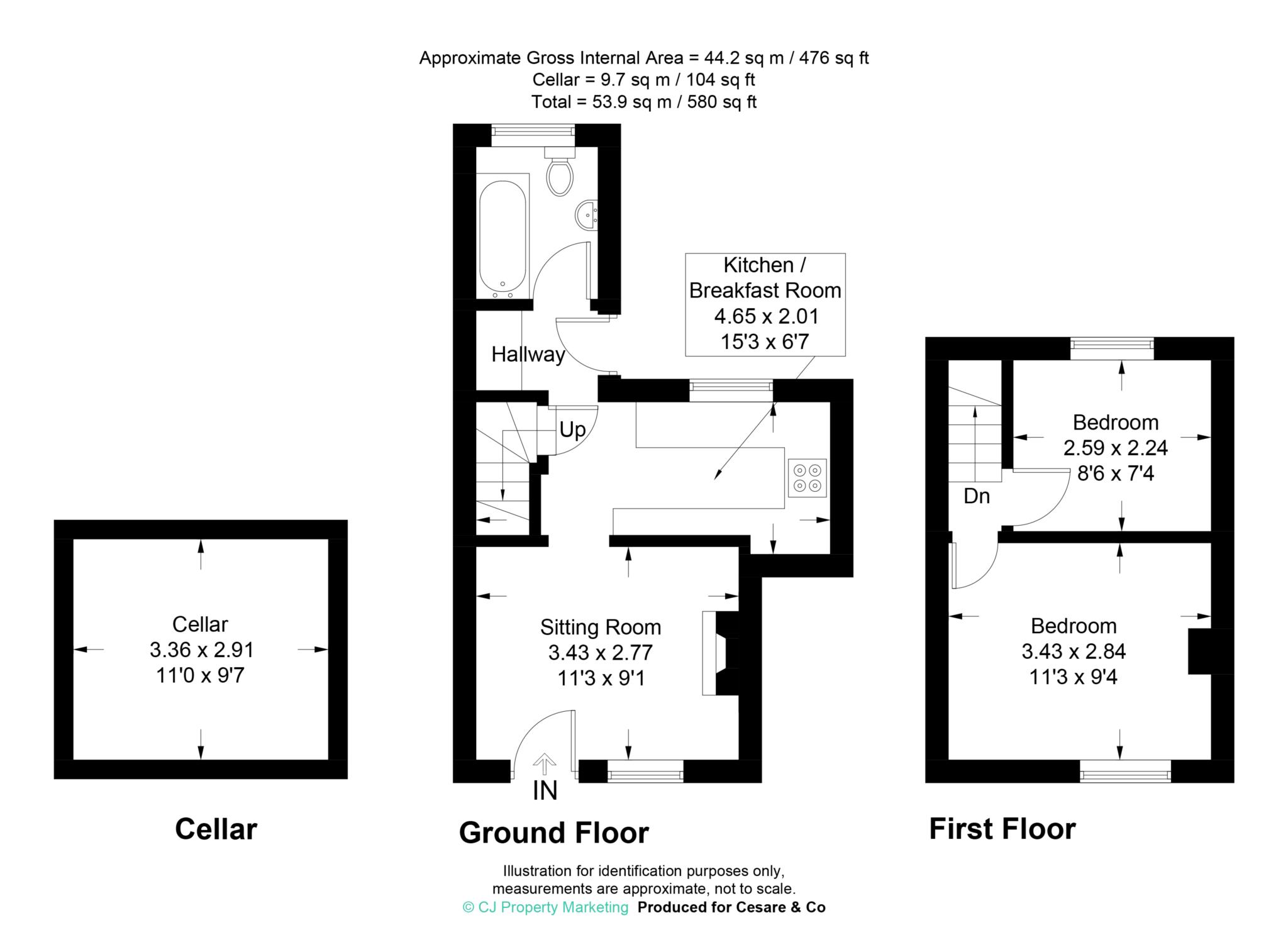 24, Akeman Street, Tring floorplan