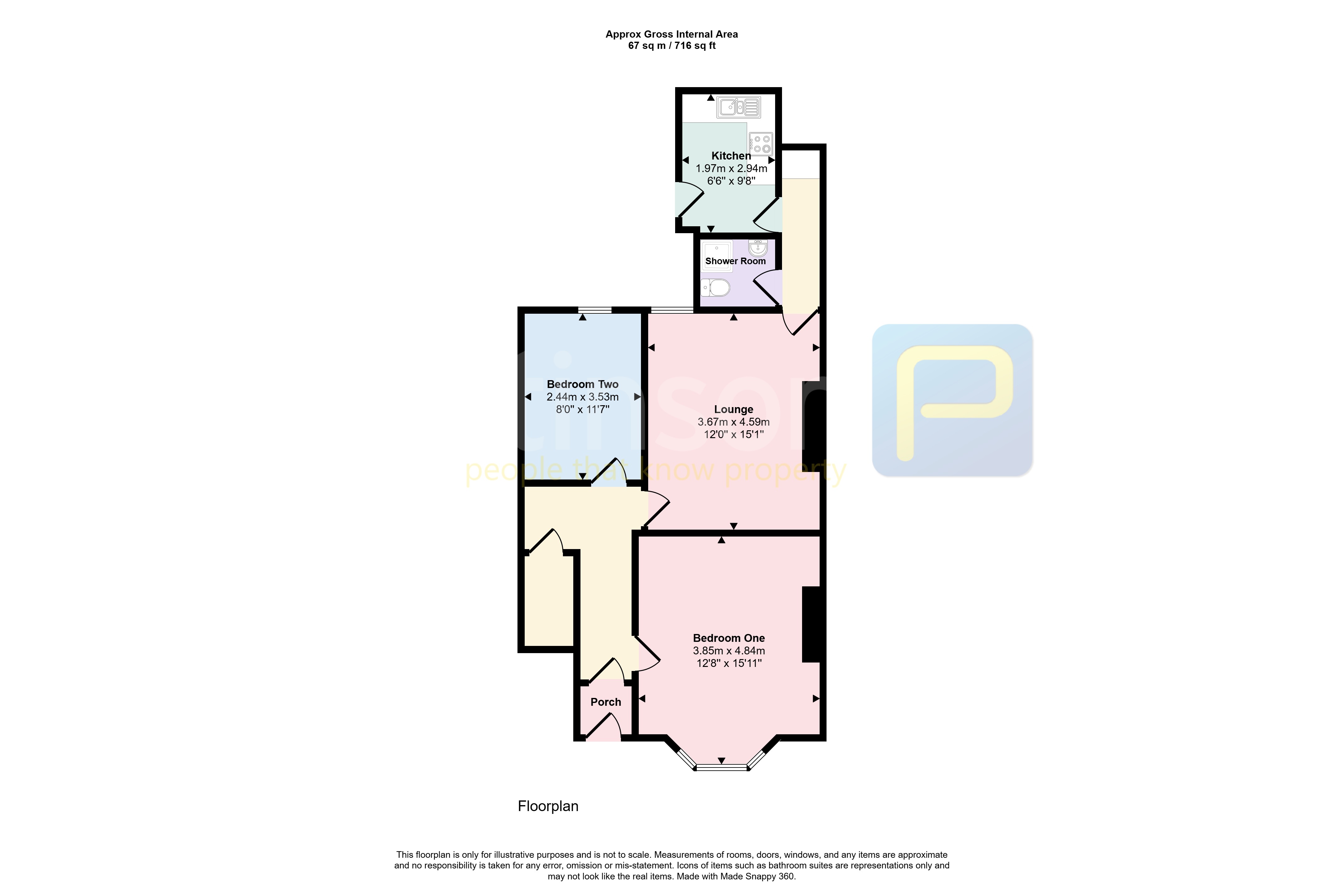 152, Talbot Road, South Shields floorplan