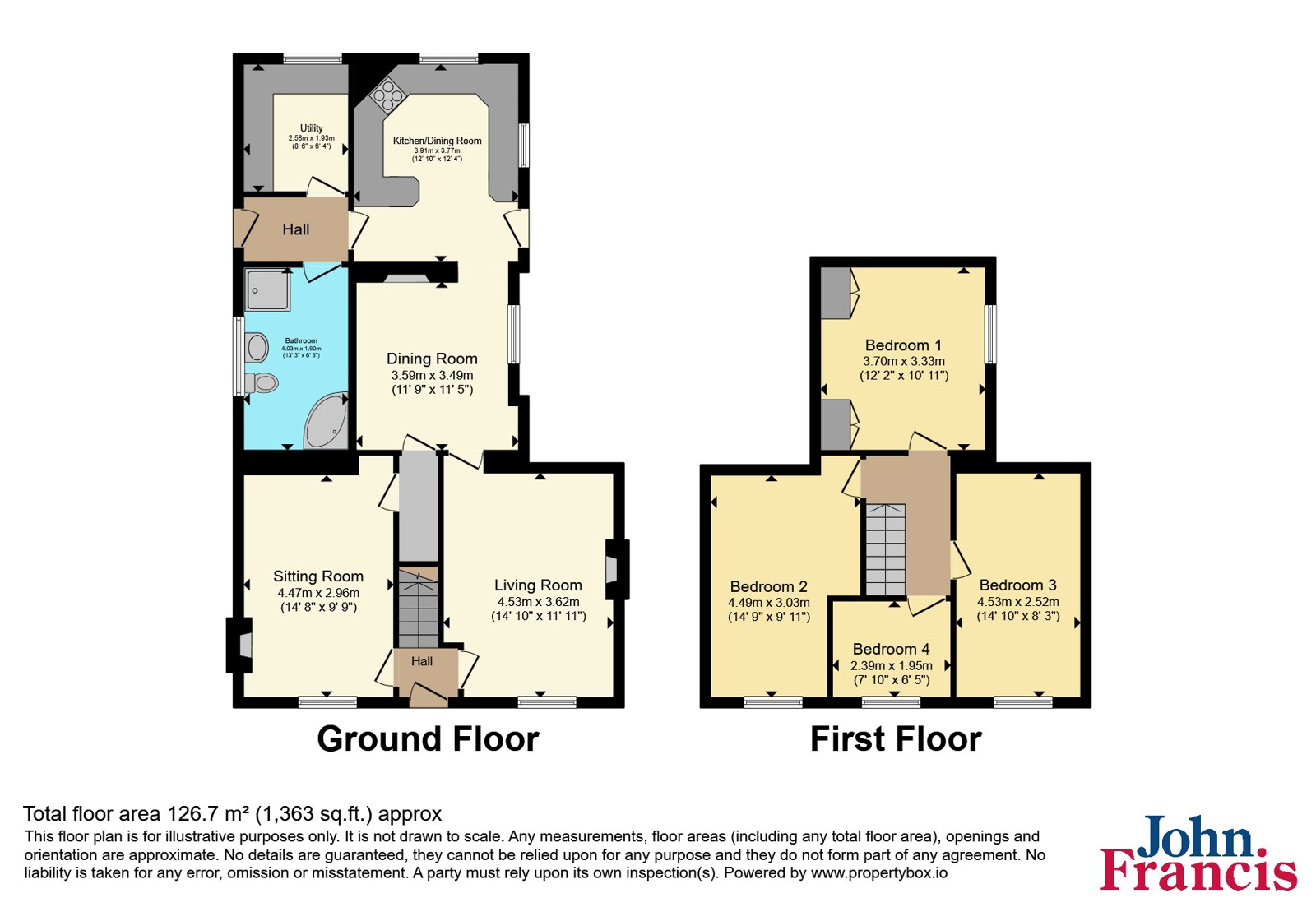 31, Pantyblodau Road, Ammanford floorplan