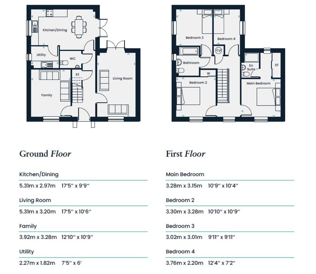 Plot 6, The Sandford, Tilia Homes At Foals Meadow, Didcot floorplan