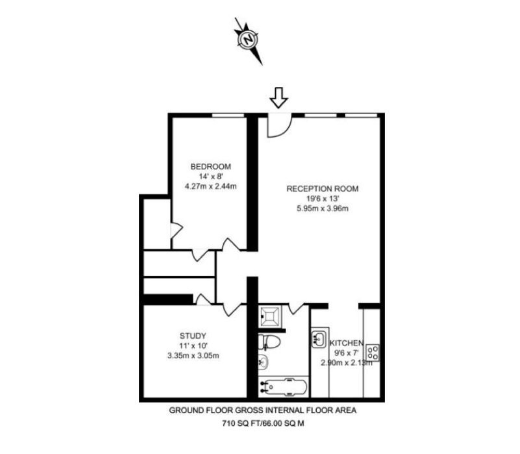 1 Bedrooms Flat to rent in Canfield Place, London NW6