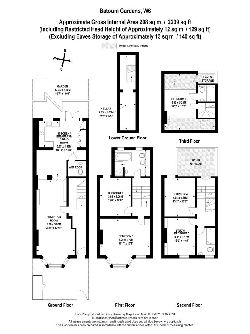 54, Batoum Gardens, London floorplan