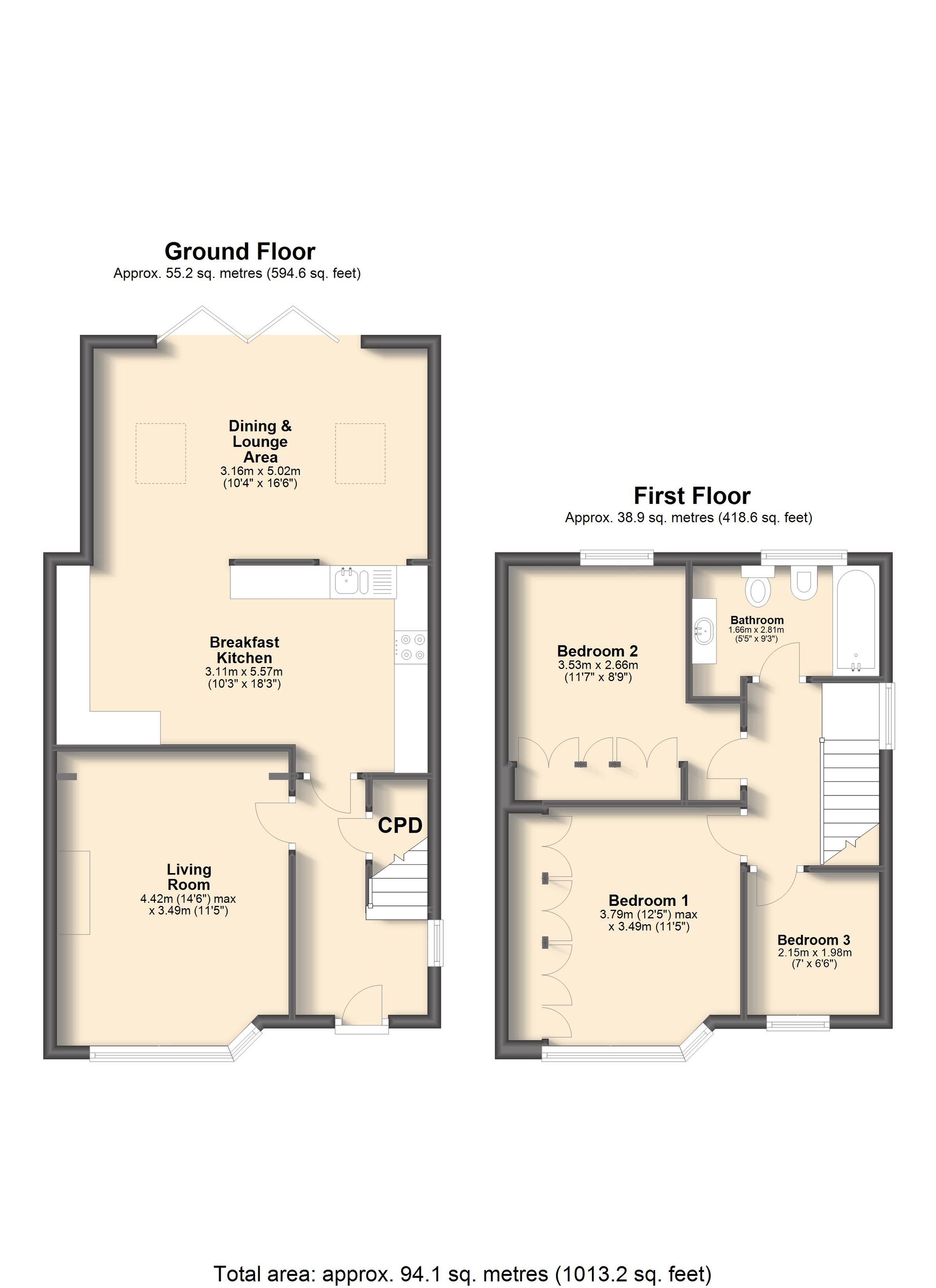 28 Hollys House Road, Rotherham floorplan