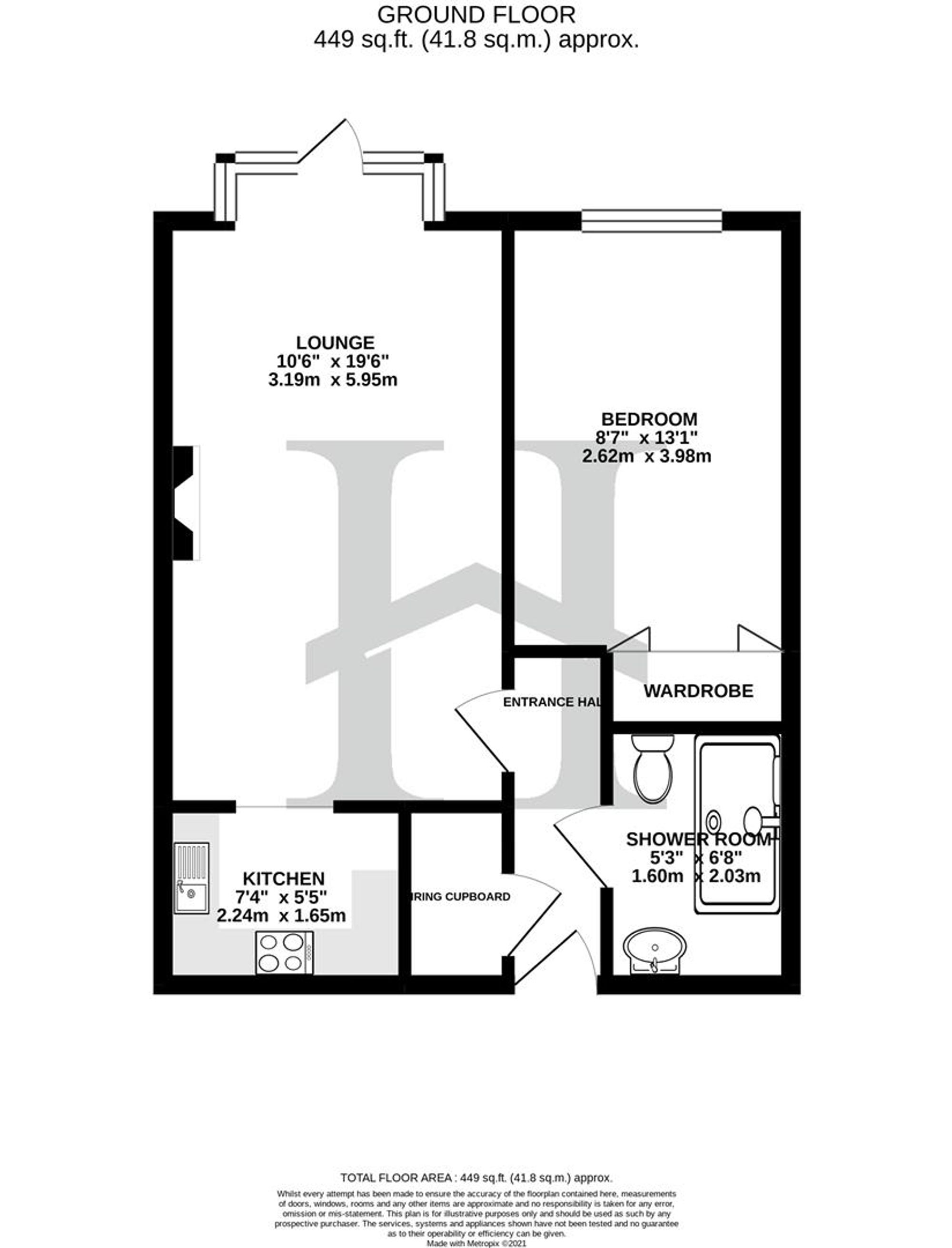 18 Shannock Court, George Street, Sheringham floorplan
