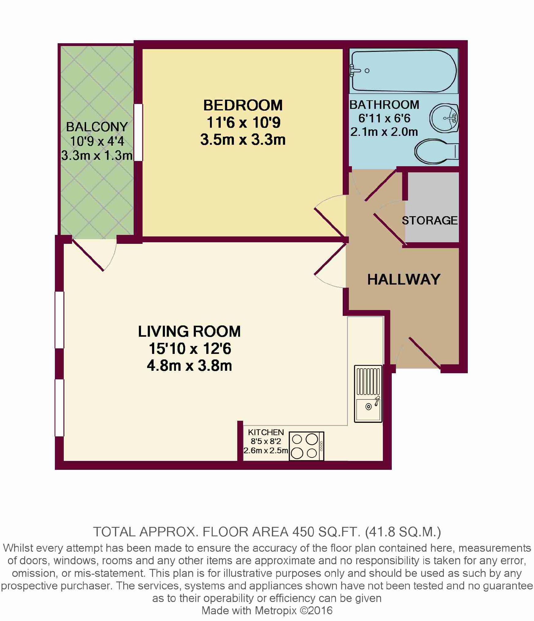 1802, Millennium Tower, Salford Quays floorplan