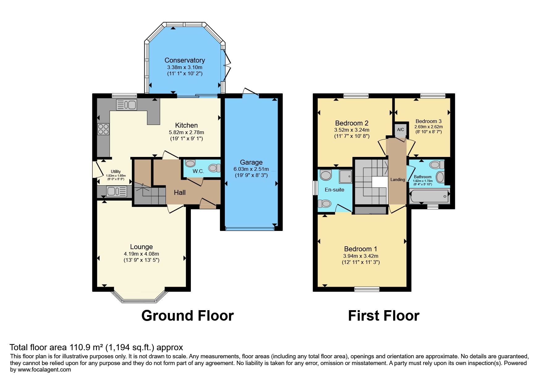 35, Swan Drive, Droitwich floorplan