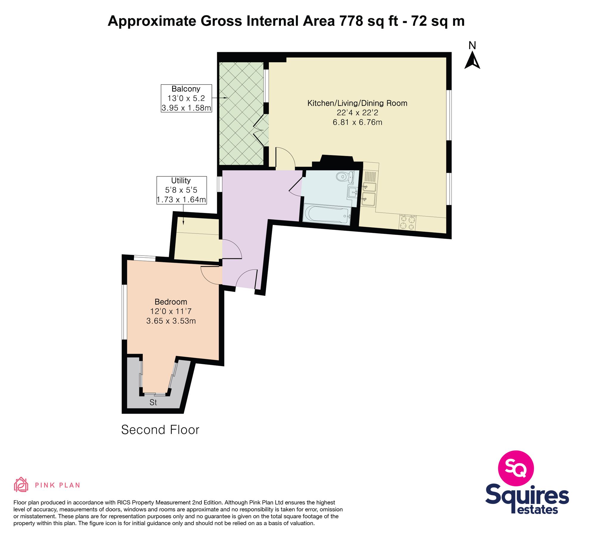 Flat 8, Garrison Heights, London floorplan