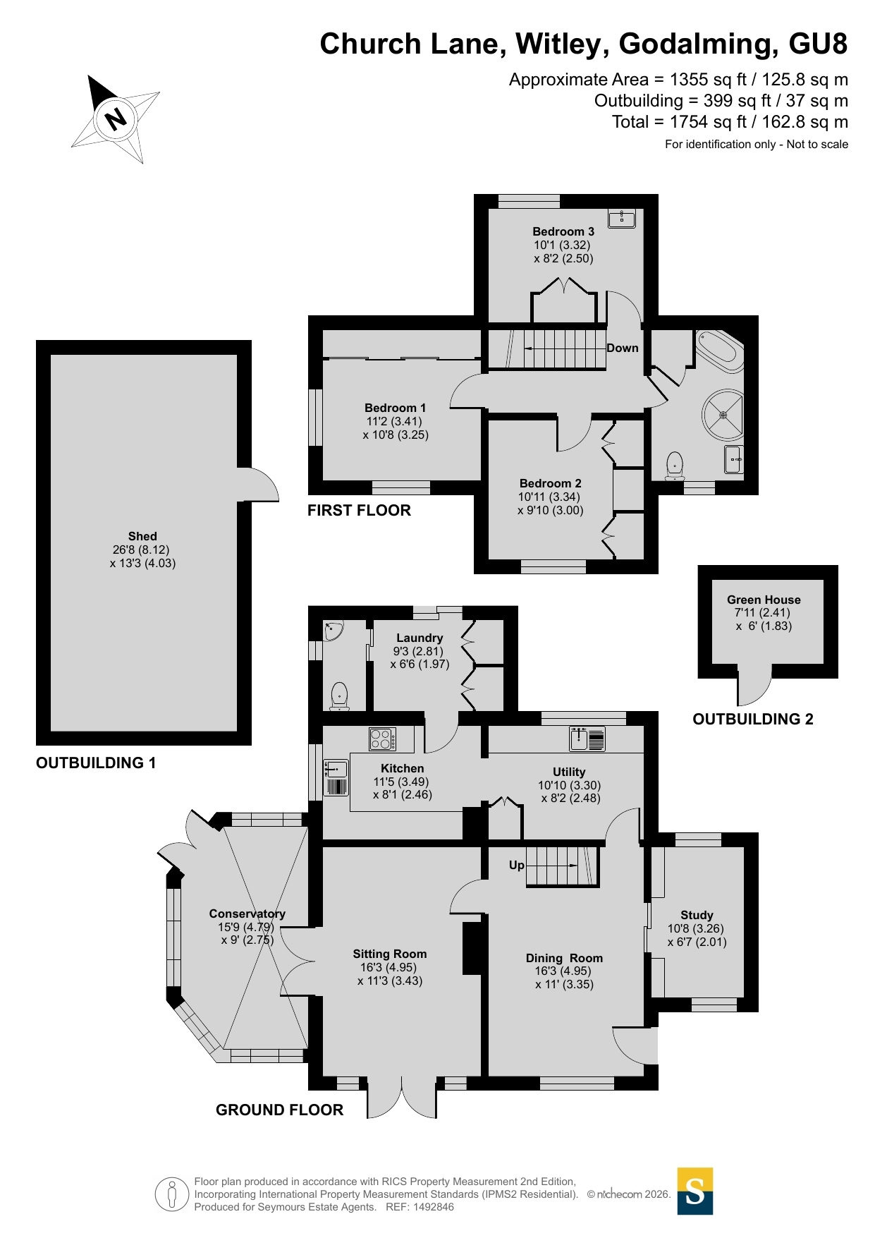 2 Stone Cottages,, Church Lane, Godalming floorplan