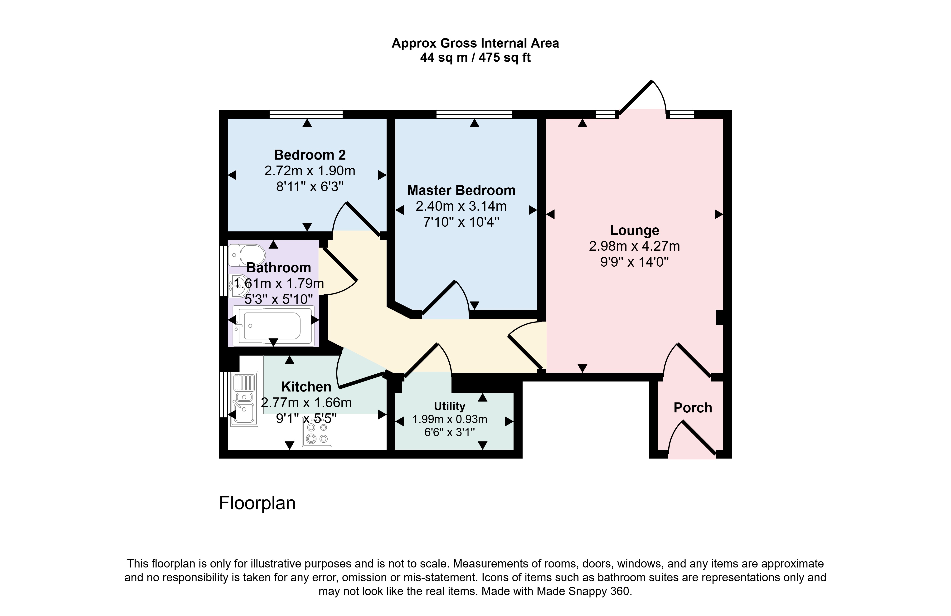16, Mullion Close, St Austell floorplan